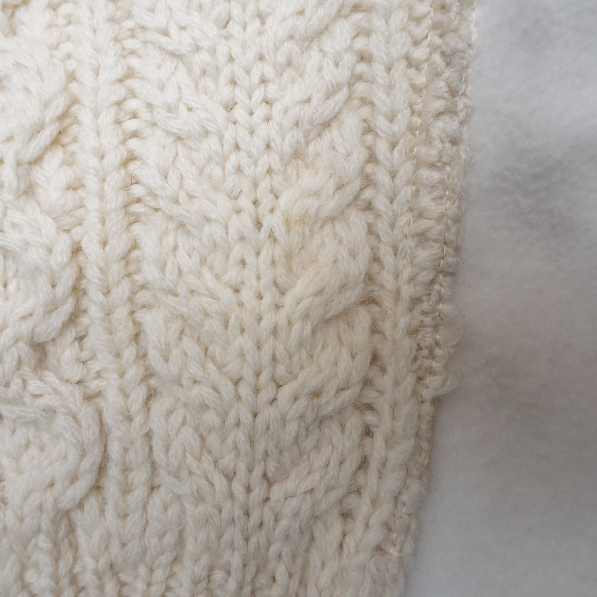 Rebuild By Needles Cable Knit Fleece Panel Sweater