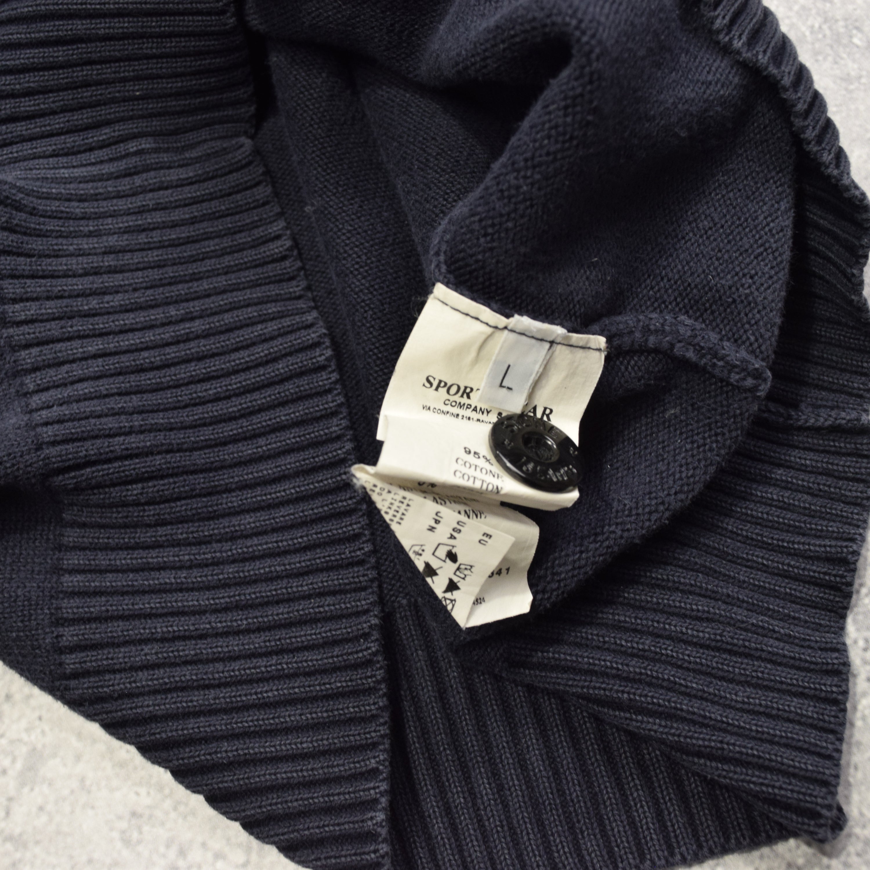 2000s Stone Island Quarter Zip Knit Sweater