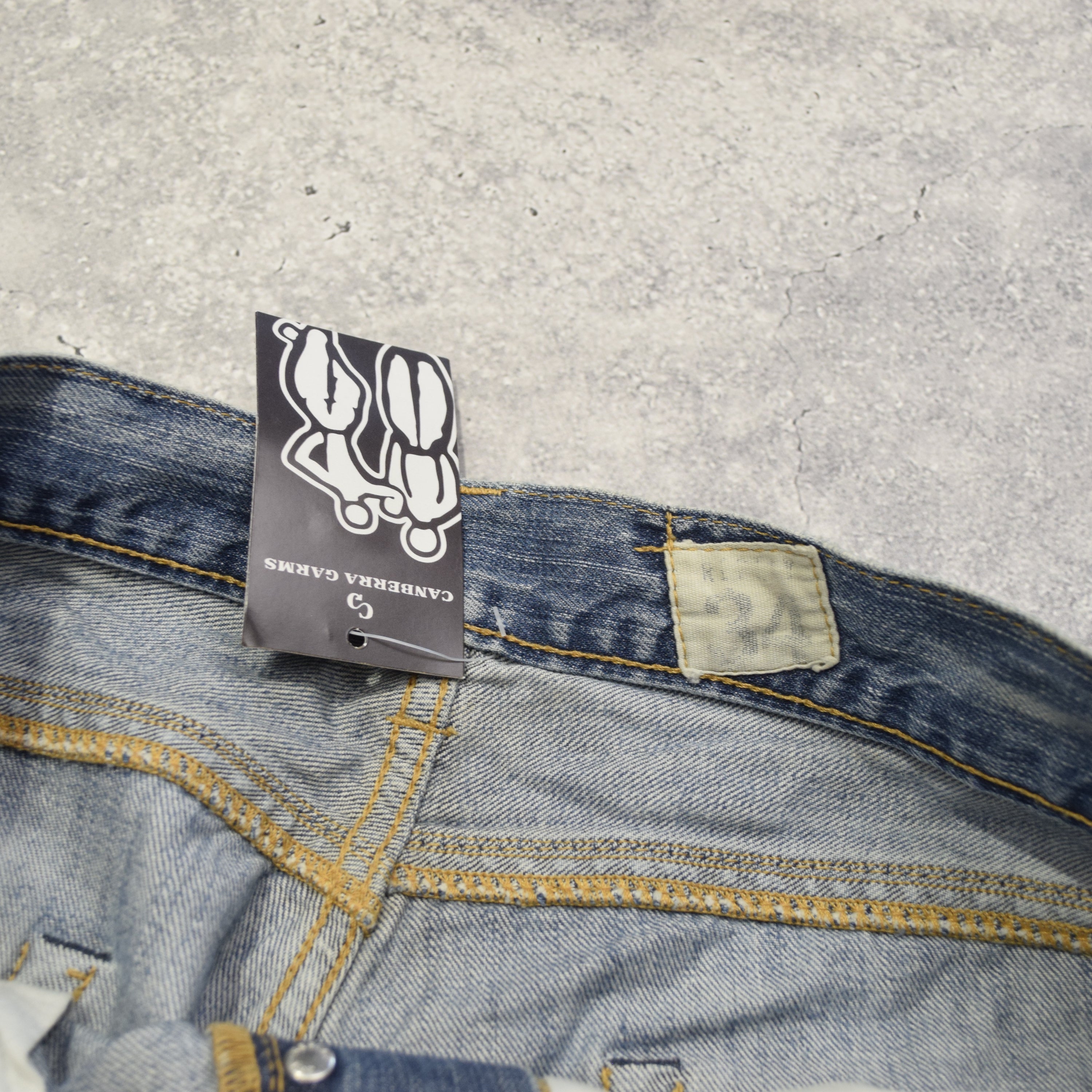 2000s Replay Flared Bottom Embroidered Jeans