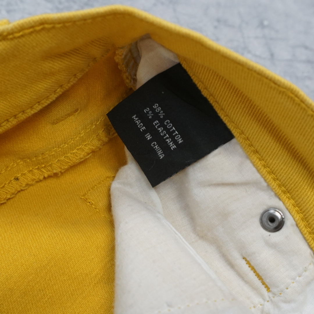 2000s EQ-II Yellow Straight Leg Jeans