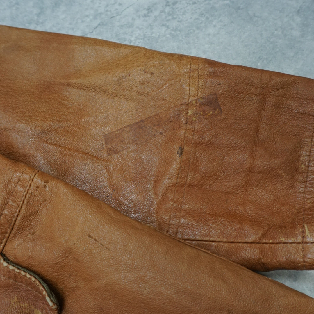 90s Marlboro Classics Quilted Lined Leather Jacket