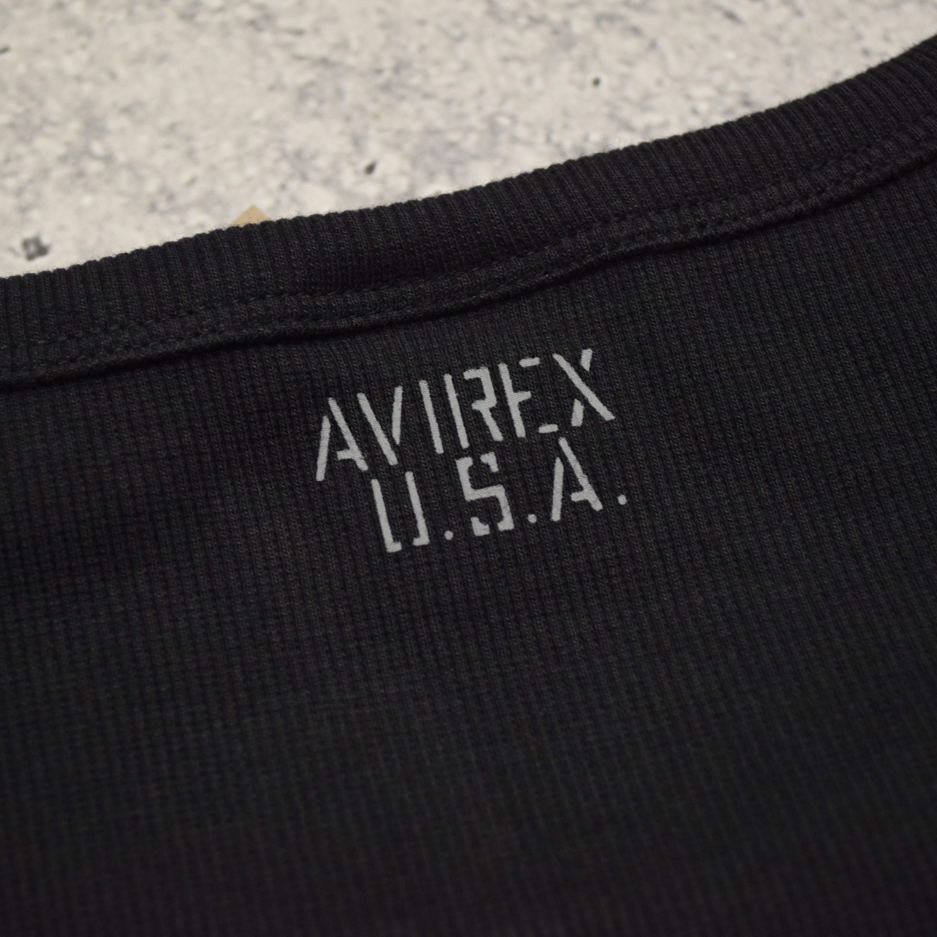 Avirex Ribbed Short Sleeve T-Shirt