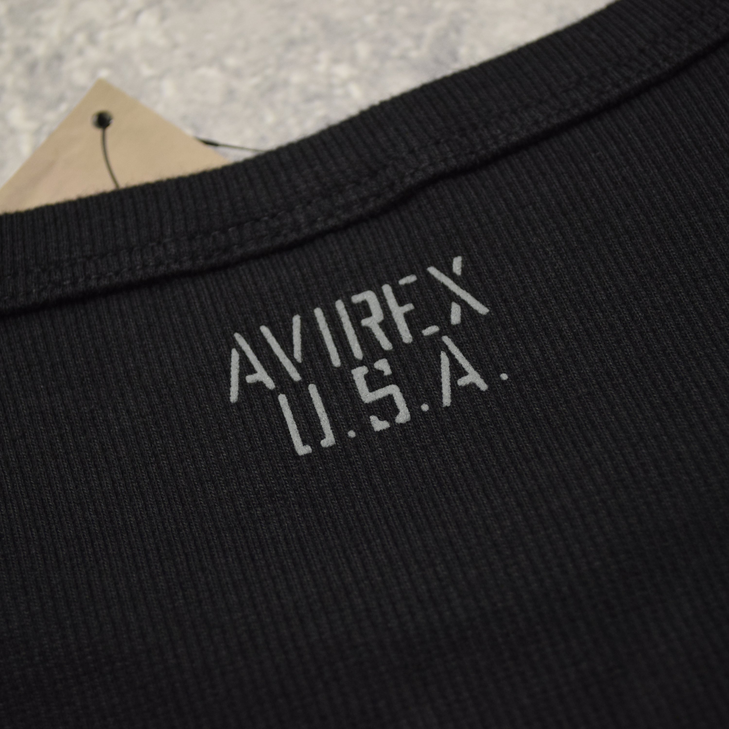 Avirex Ribbed Long Sleeve T-Shirt