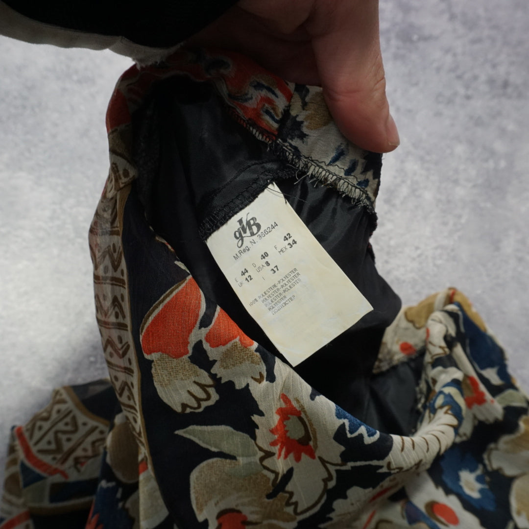2000s CM Floral Print Skirt