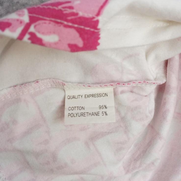 2000s Christian Dior Boutique Diorissimo Floral Monogram T-Shirt Top