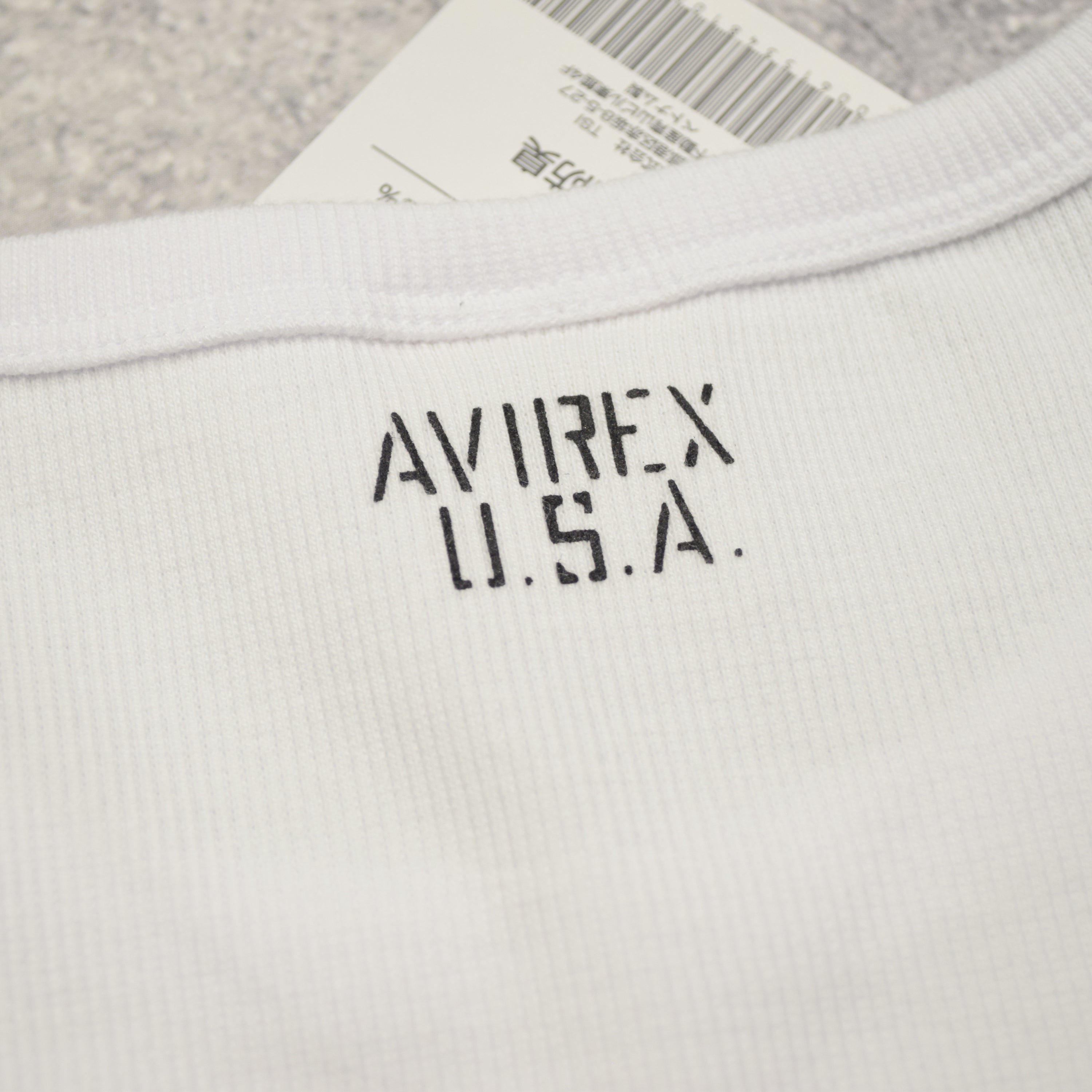 Avirex Ribbed Long Sleeve T-Shirt