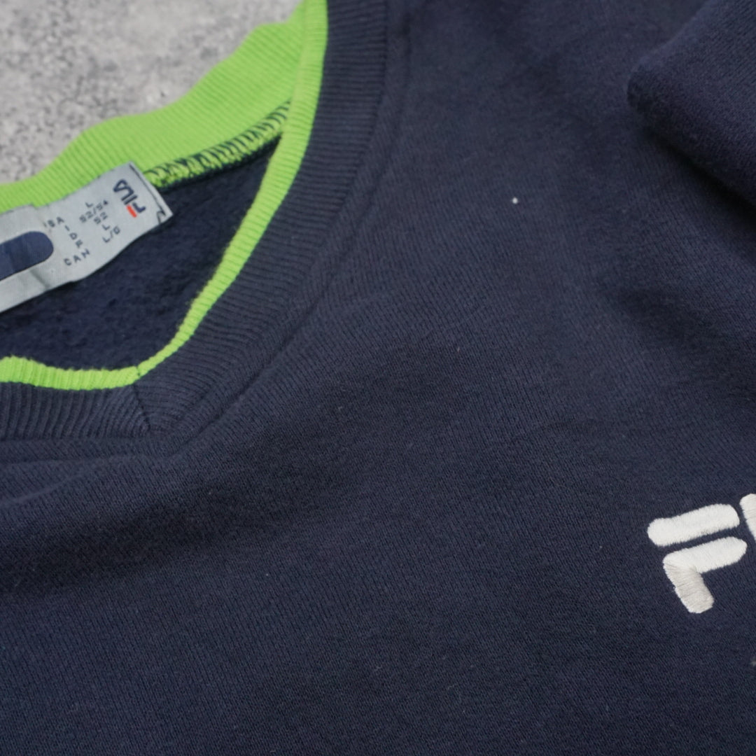 2000s Fila Rogers At&t Cup Sweater