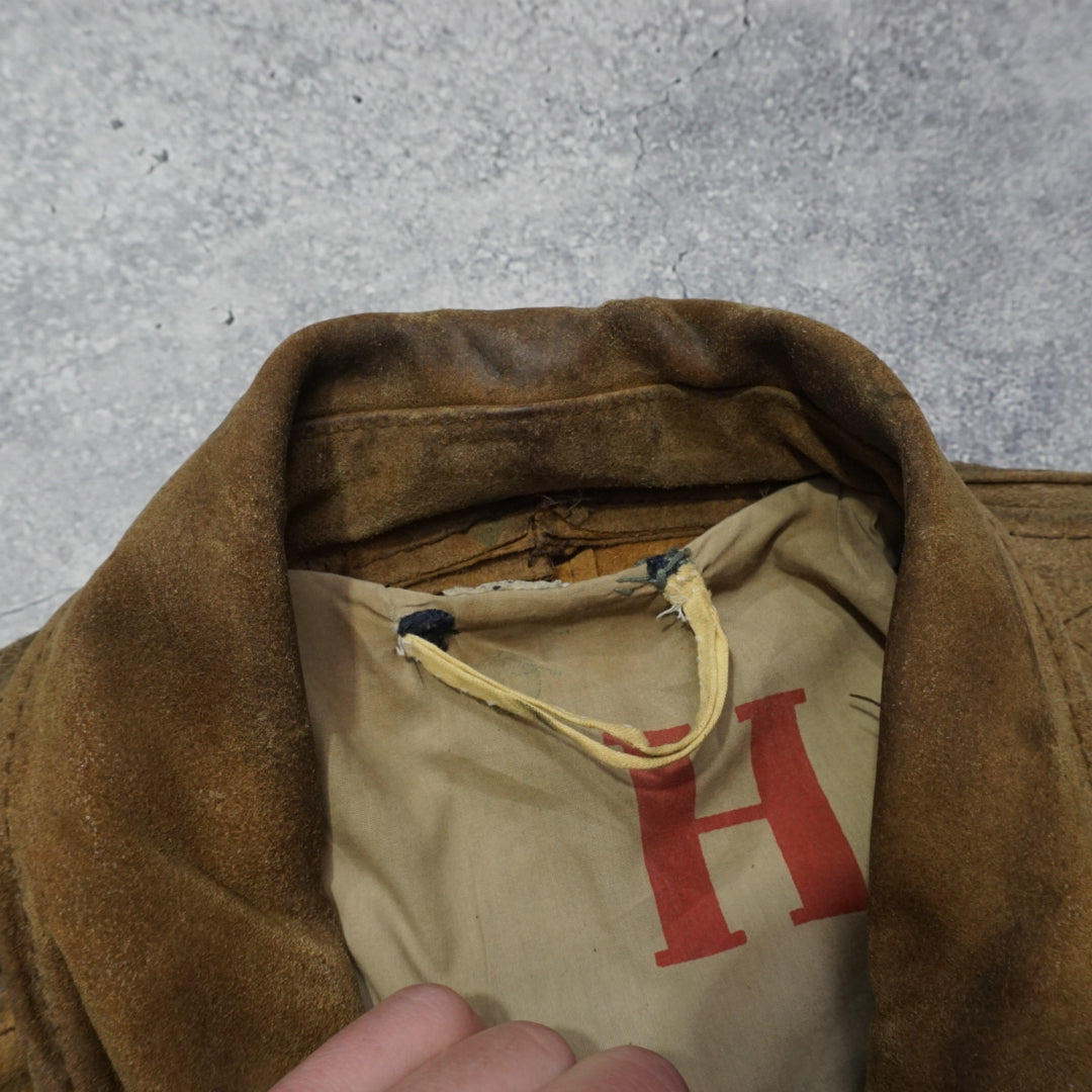 90s Aviator Leather Jacket