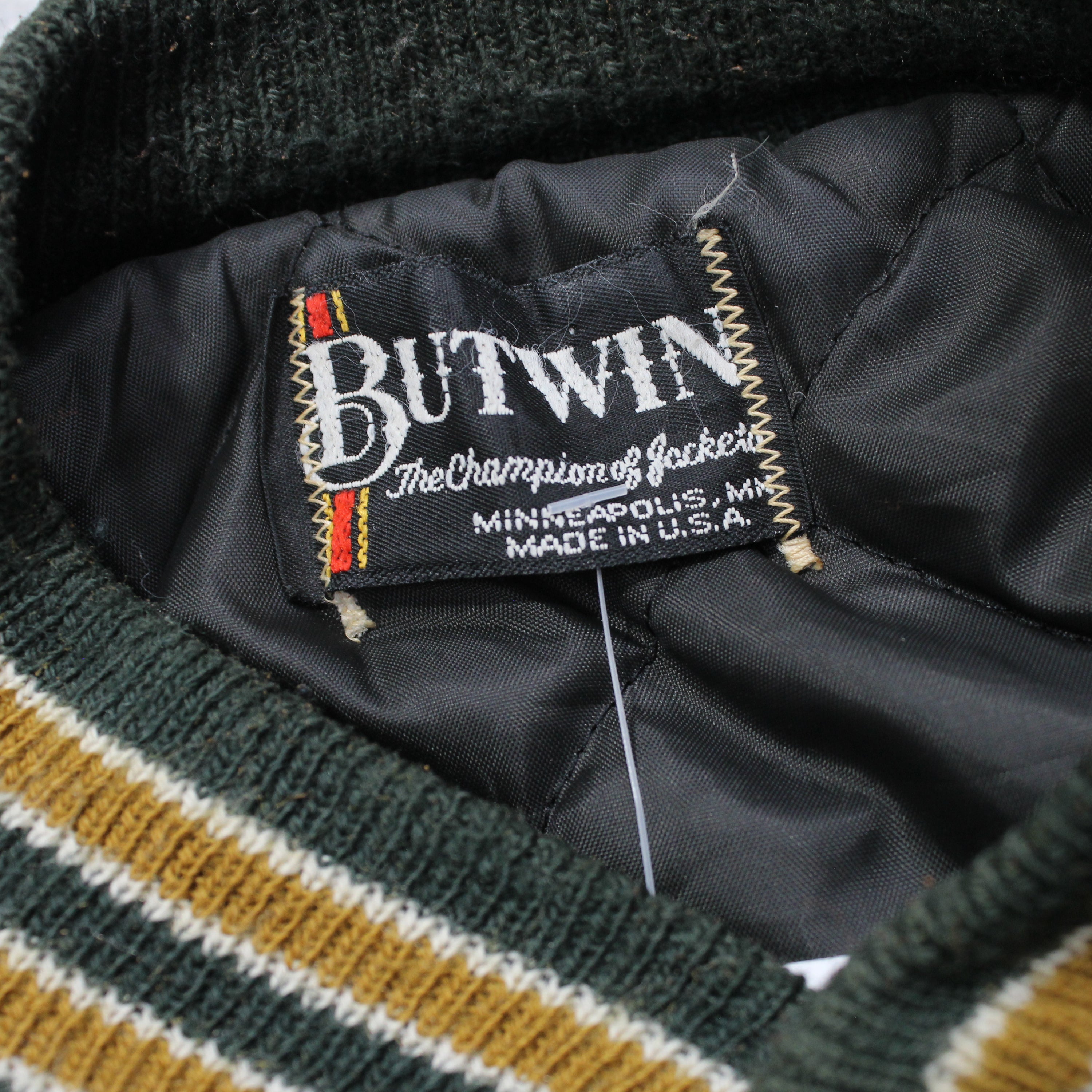 90s Butwin Varsity Leather Jacket