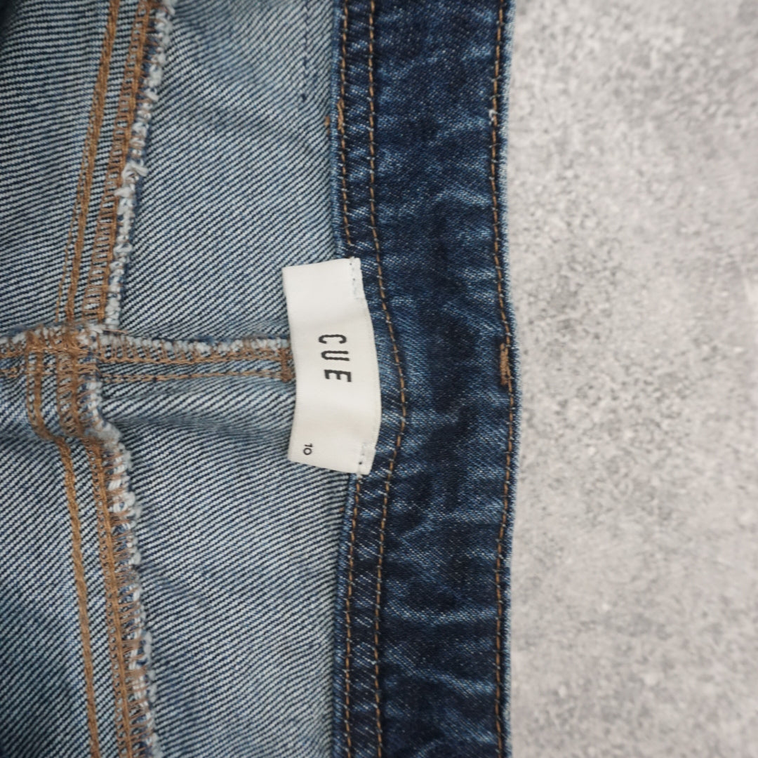 Cue Wide Leg Distressed Jeans