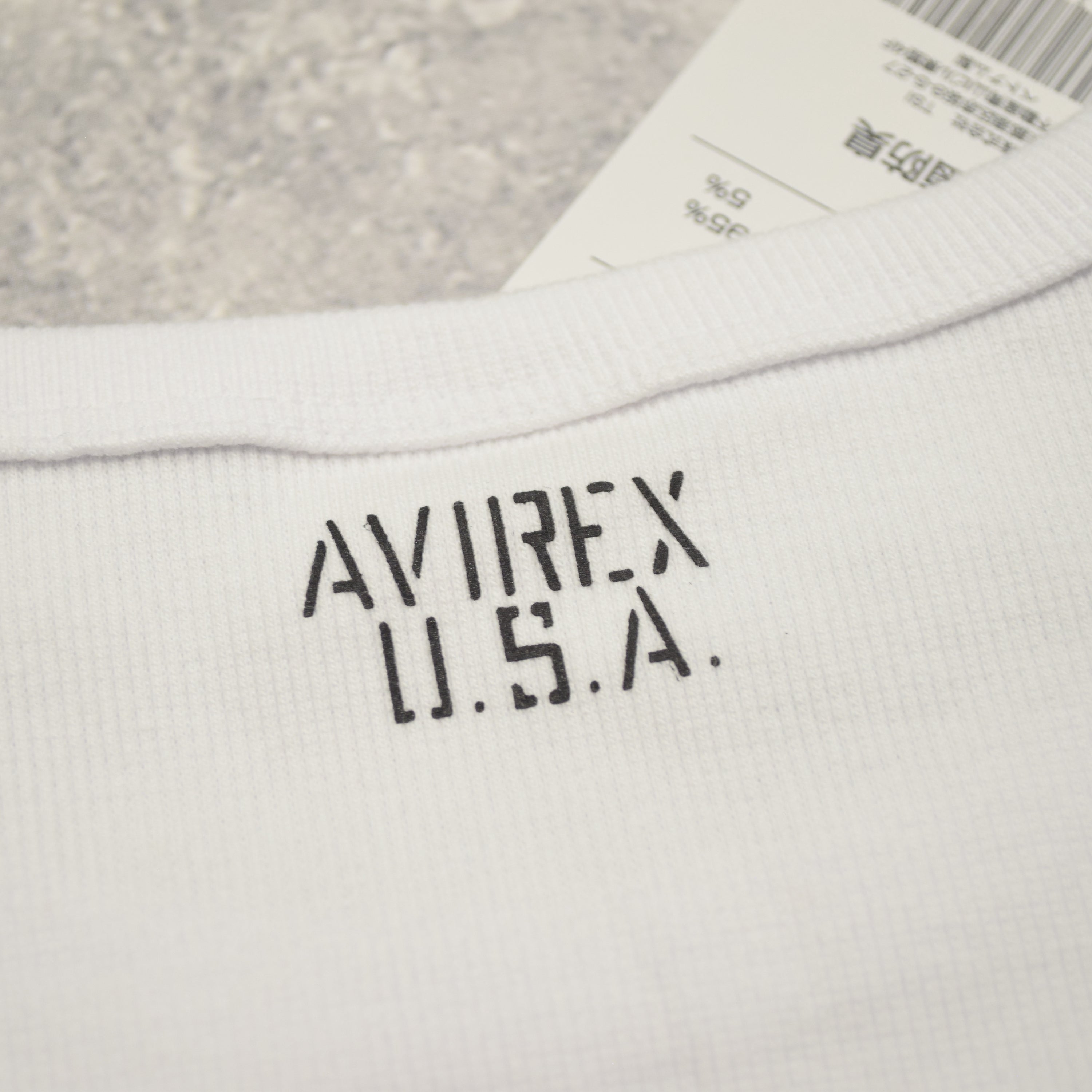 Avirex Ribbed Short Sleeve T-Shirt