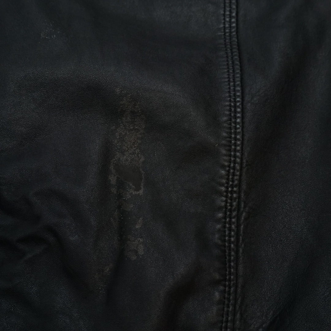 Superdry Hooded Leather Jacket