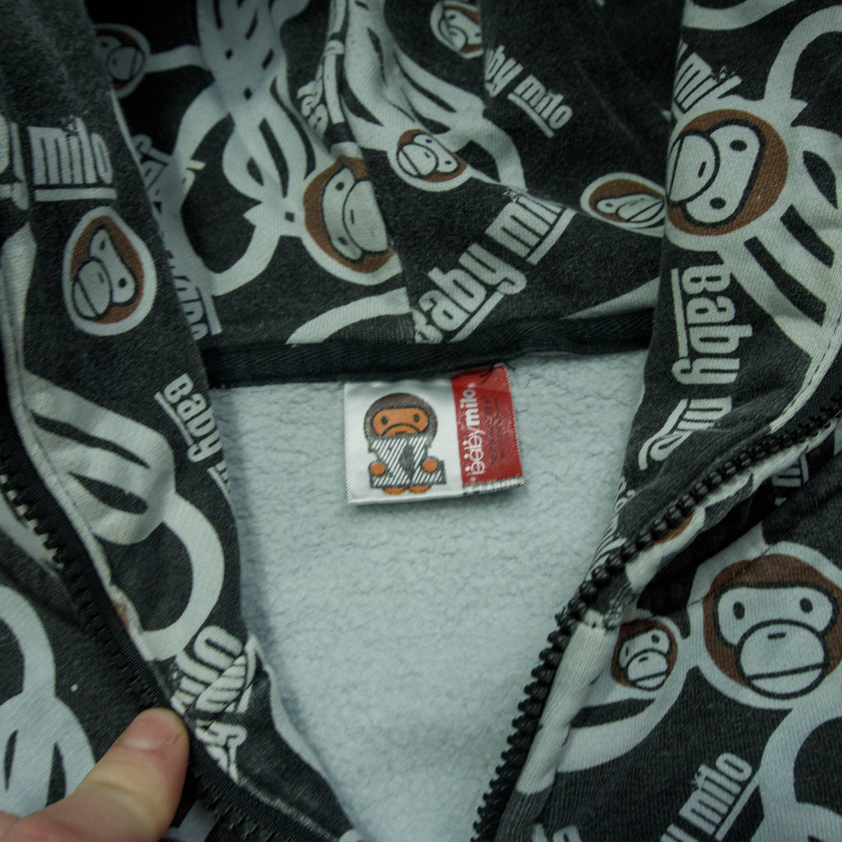 2000s A Bathing Ape Baby Milo Full Zip Hoodie