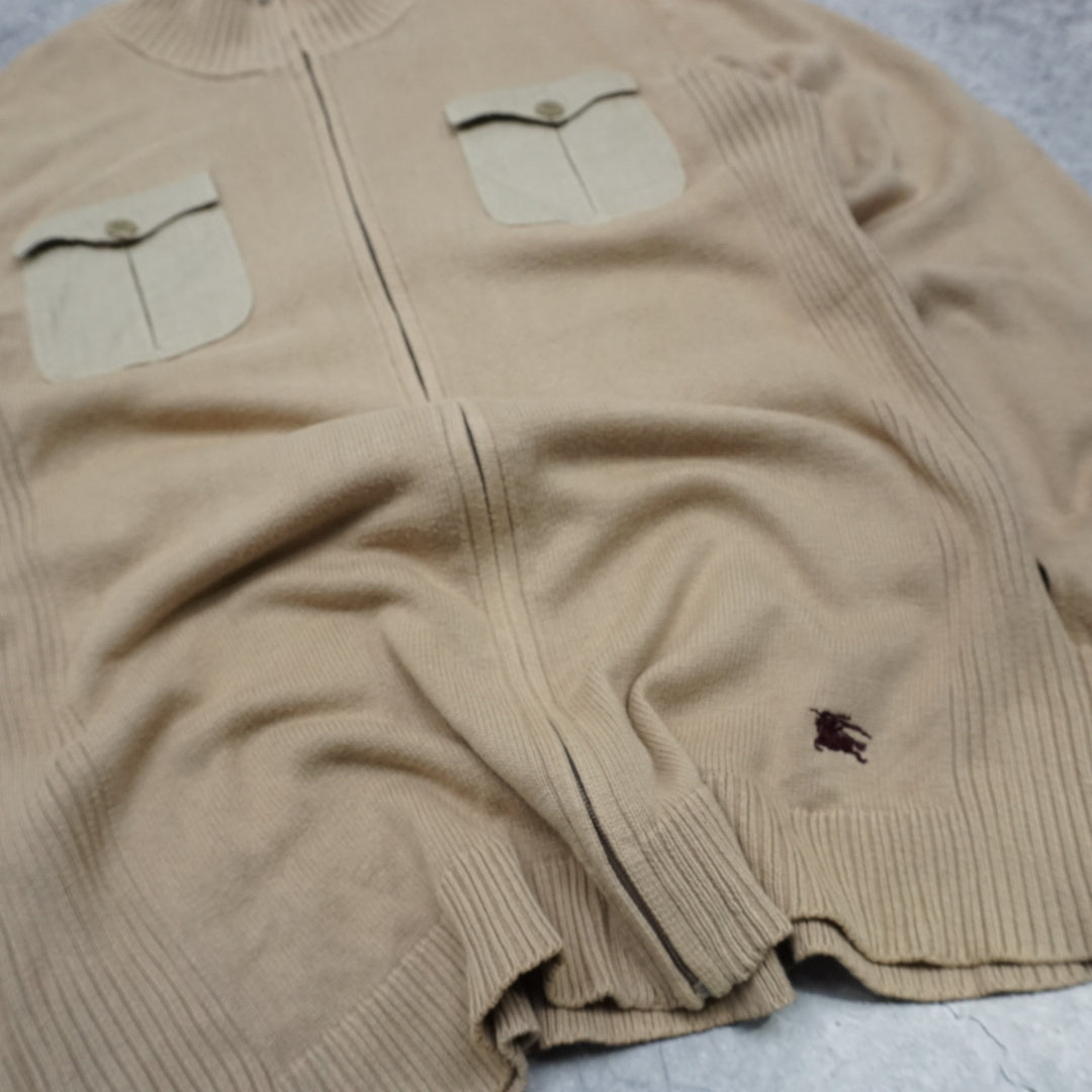 2000s Burberry Black Label Zip Up