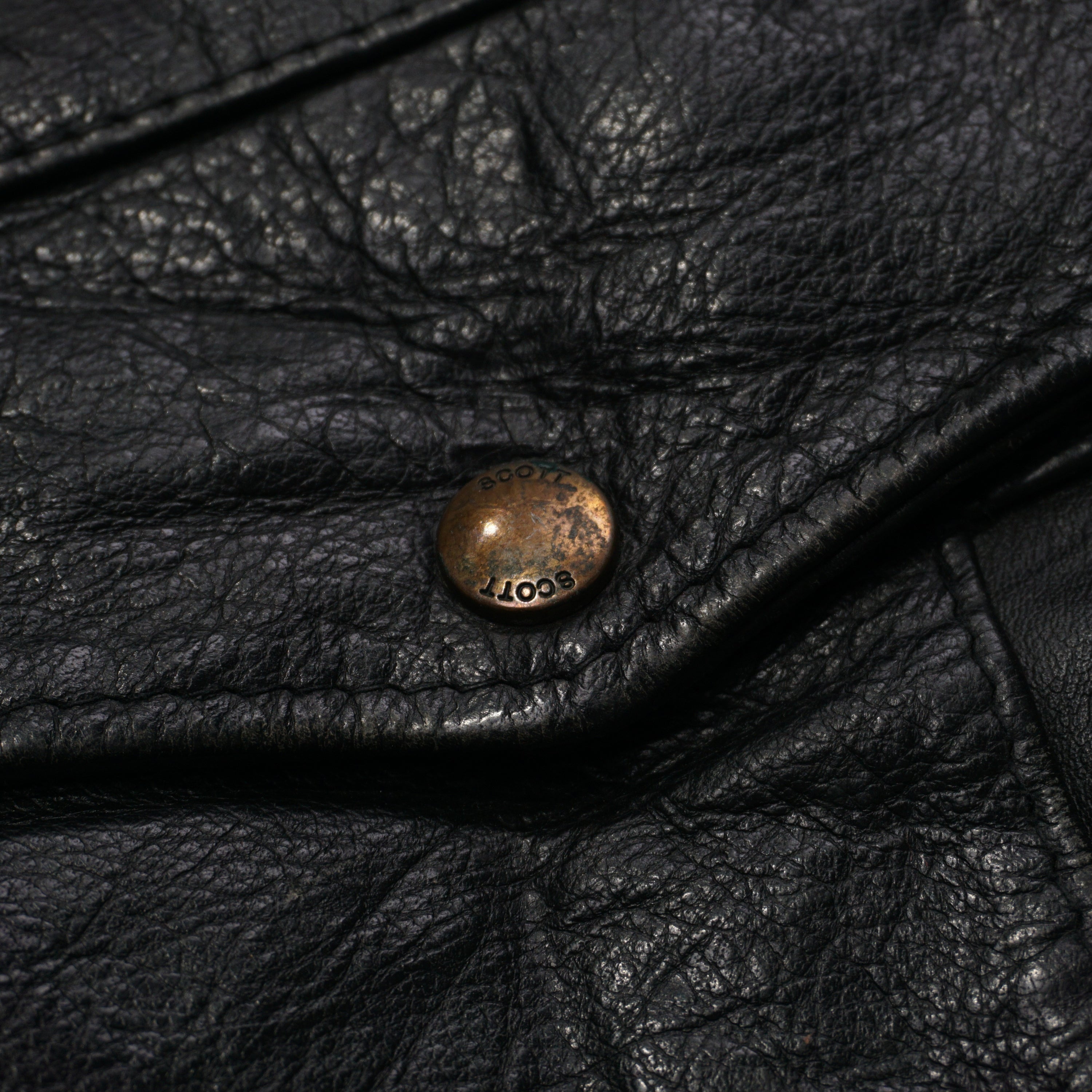 90s Scott Aviator Leather Jacket