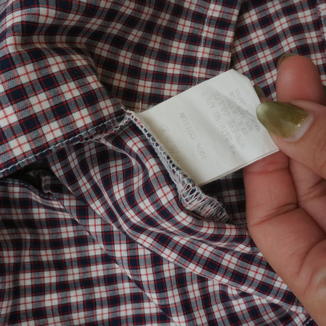 2000s A Bathing Ape Classics Plaid Short Sleeve Shirt