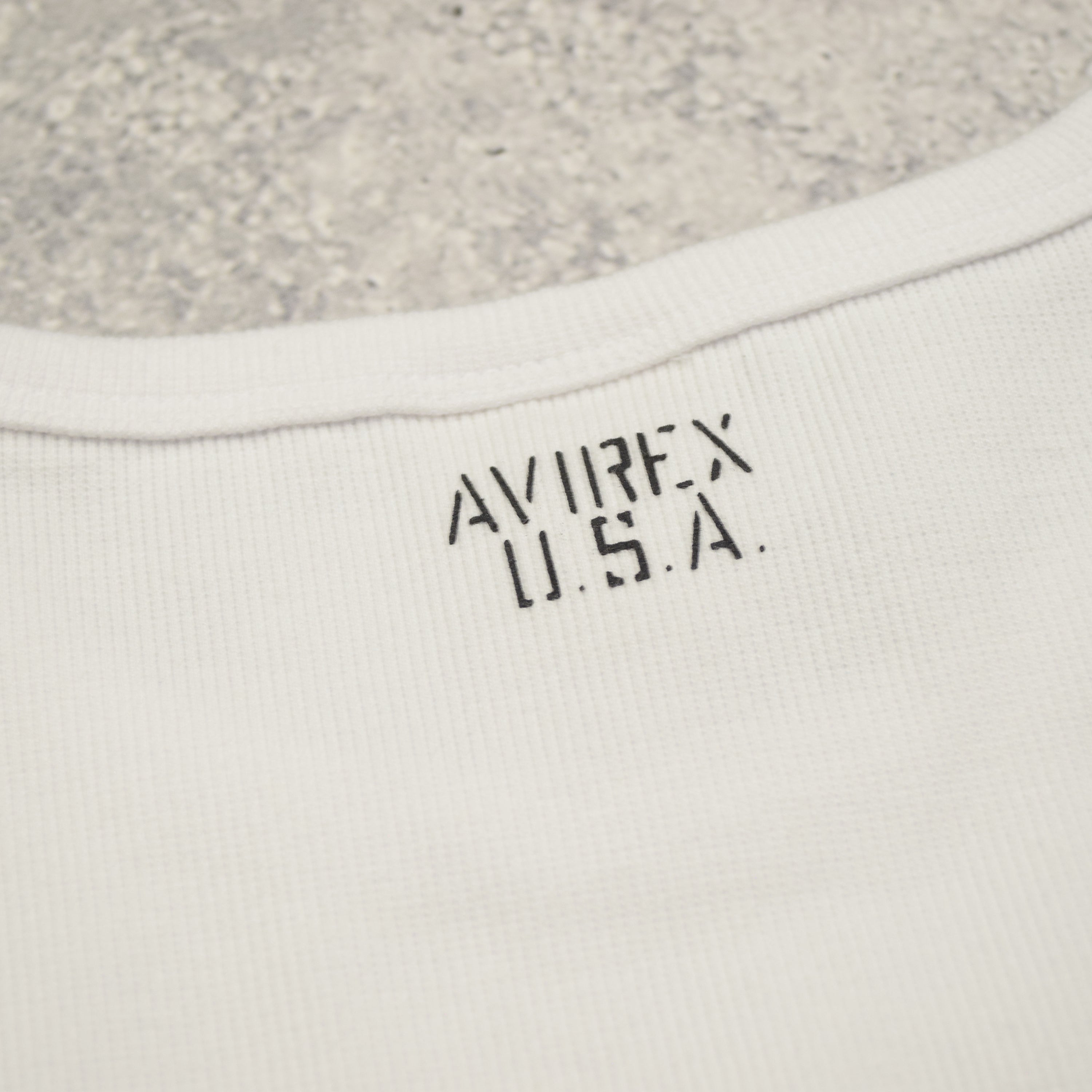 Avirex Ribbed Long Sleeve T-Shirt
