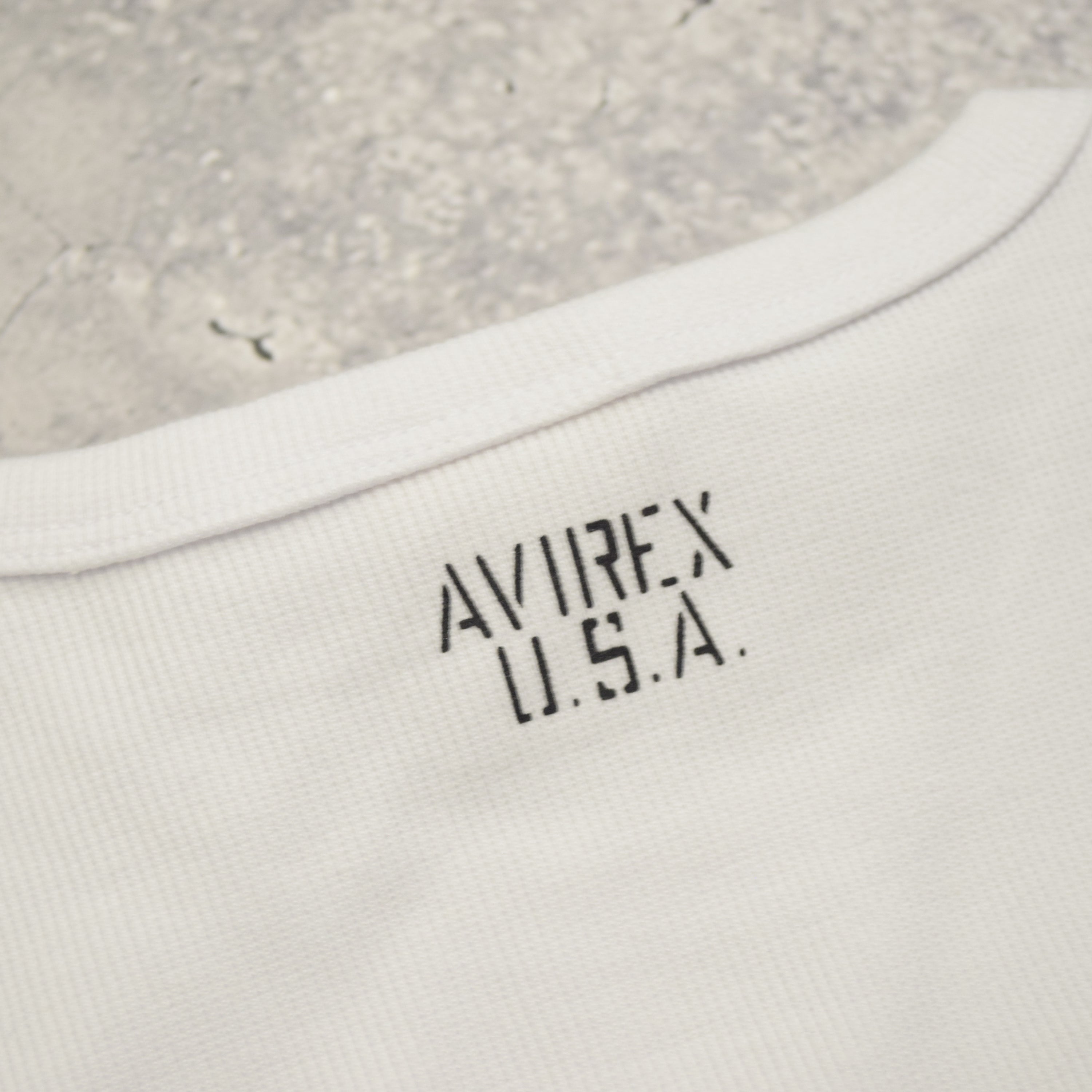 Avirex Ribbed Long Sleeve T-Shirt