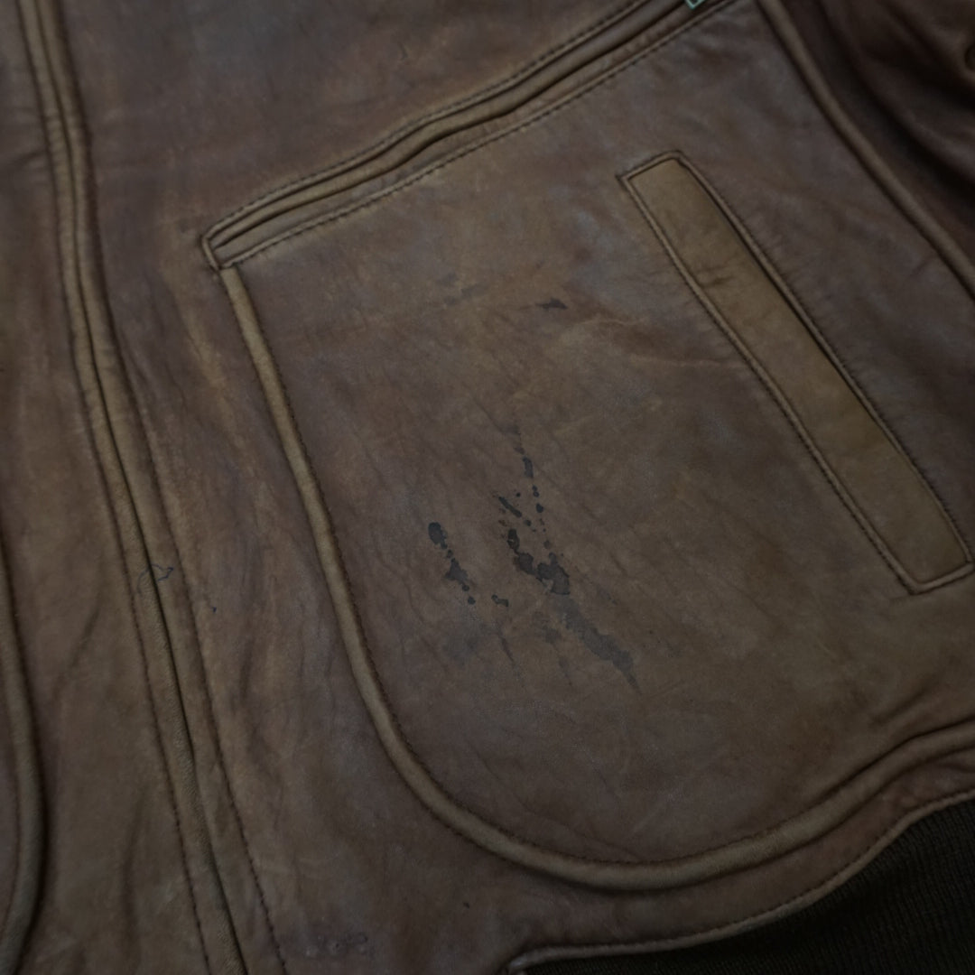 90s Banana Republic Safari Travel Suede Leather Jacket Bomber