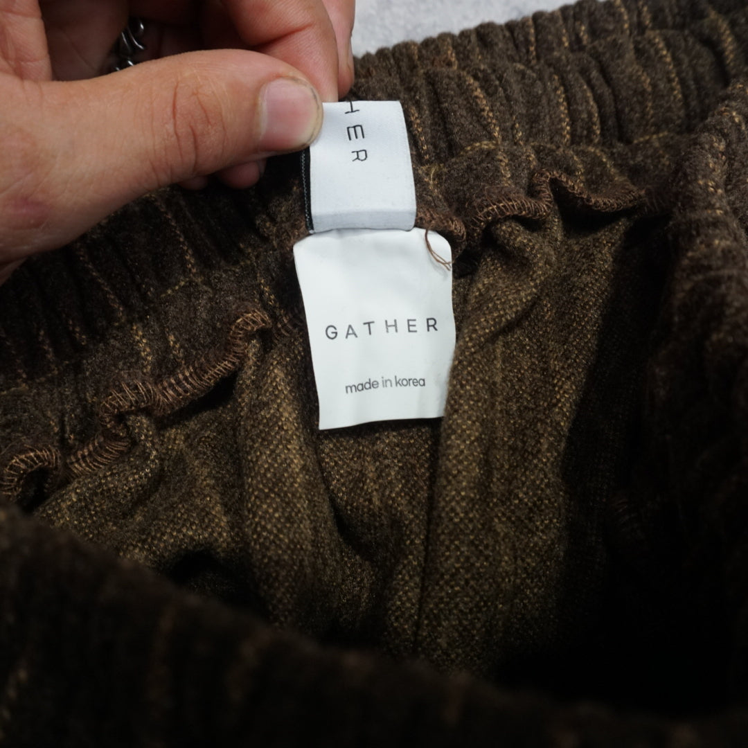Gather Wide Leg Pants