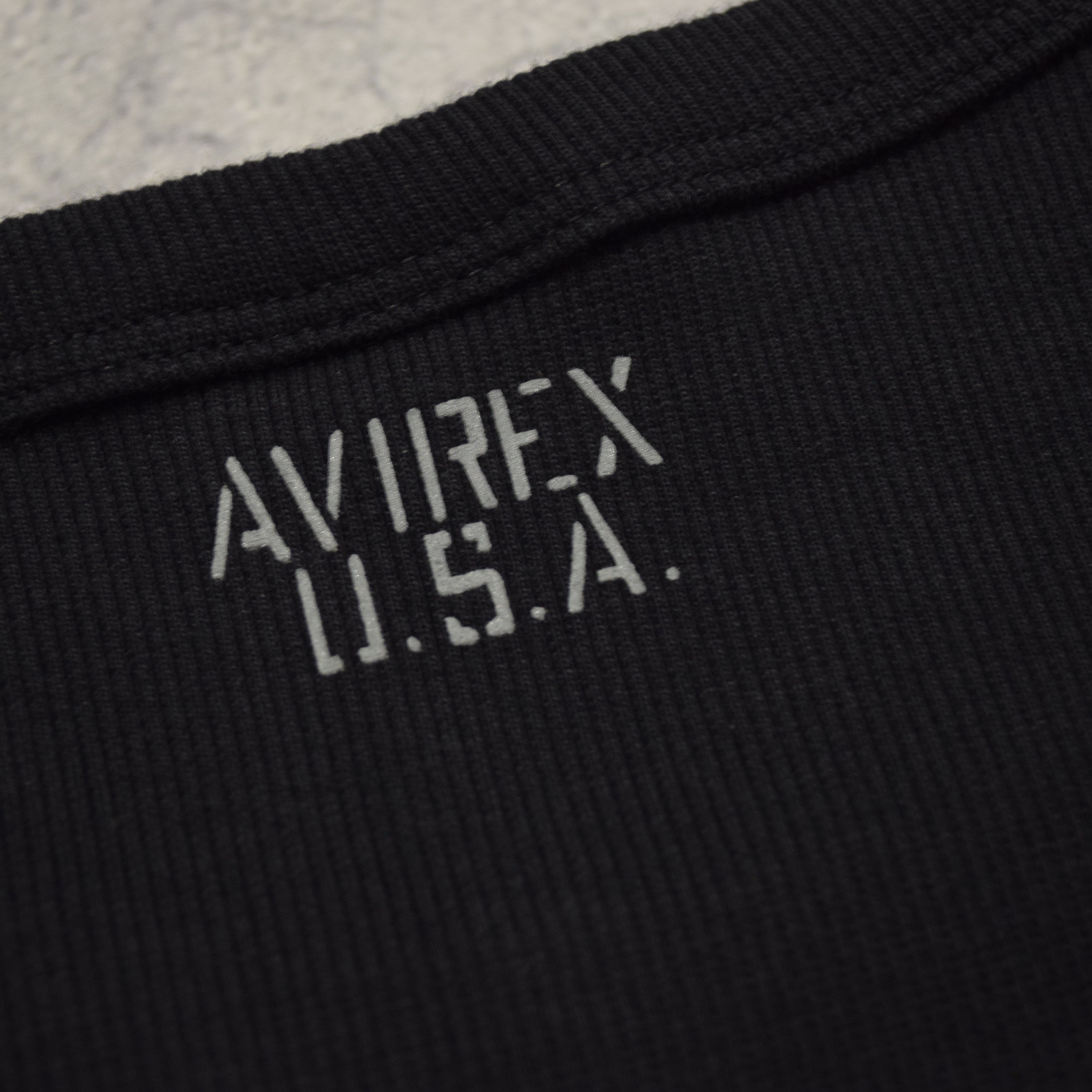Avirex Ribbed Short Sleeve T-Shirt
