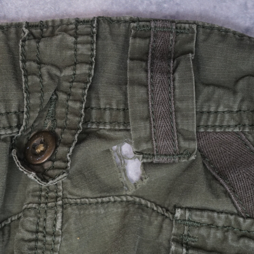 2000s Charlotte Russe Olive Utility Slim Cargo Pants