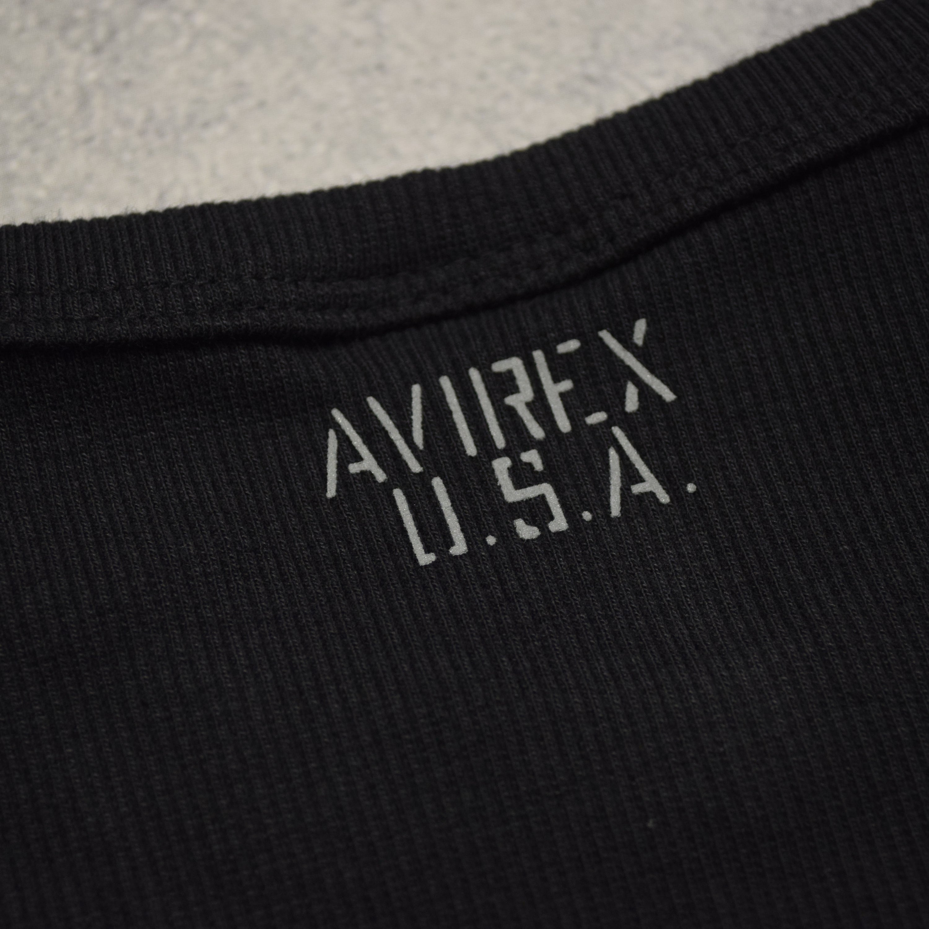 Avirex Ribbed Short Sleeve T-Shirt