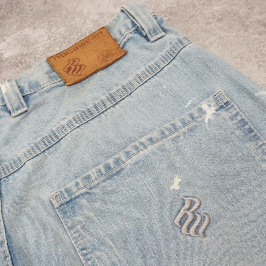 2000s Roca Wear Distressed Denim Shorts