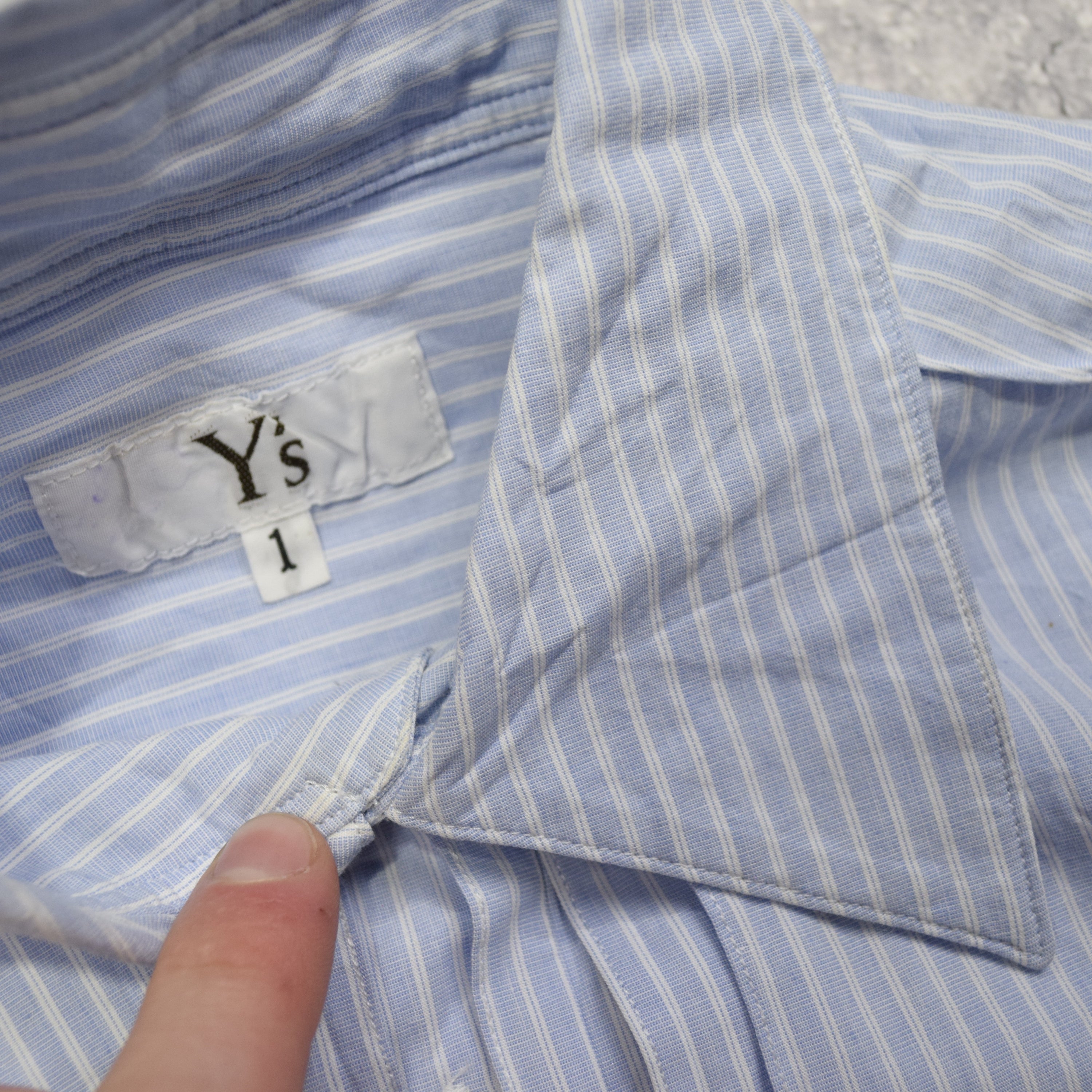 Yohji Yamamoto Y's Pleated Button Up