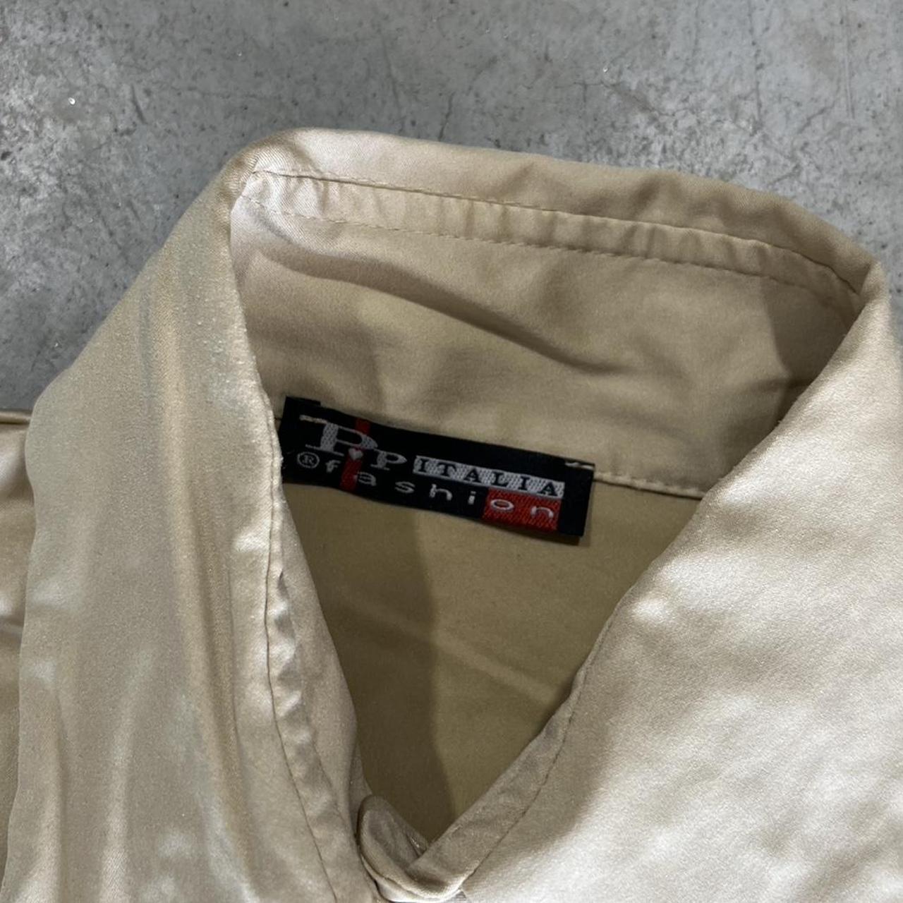 2000s Silk Retro Button Up