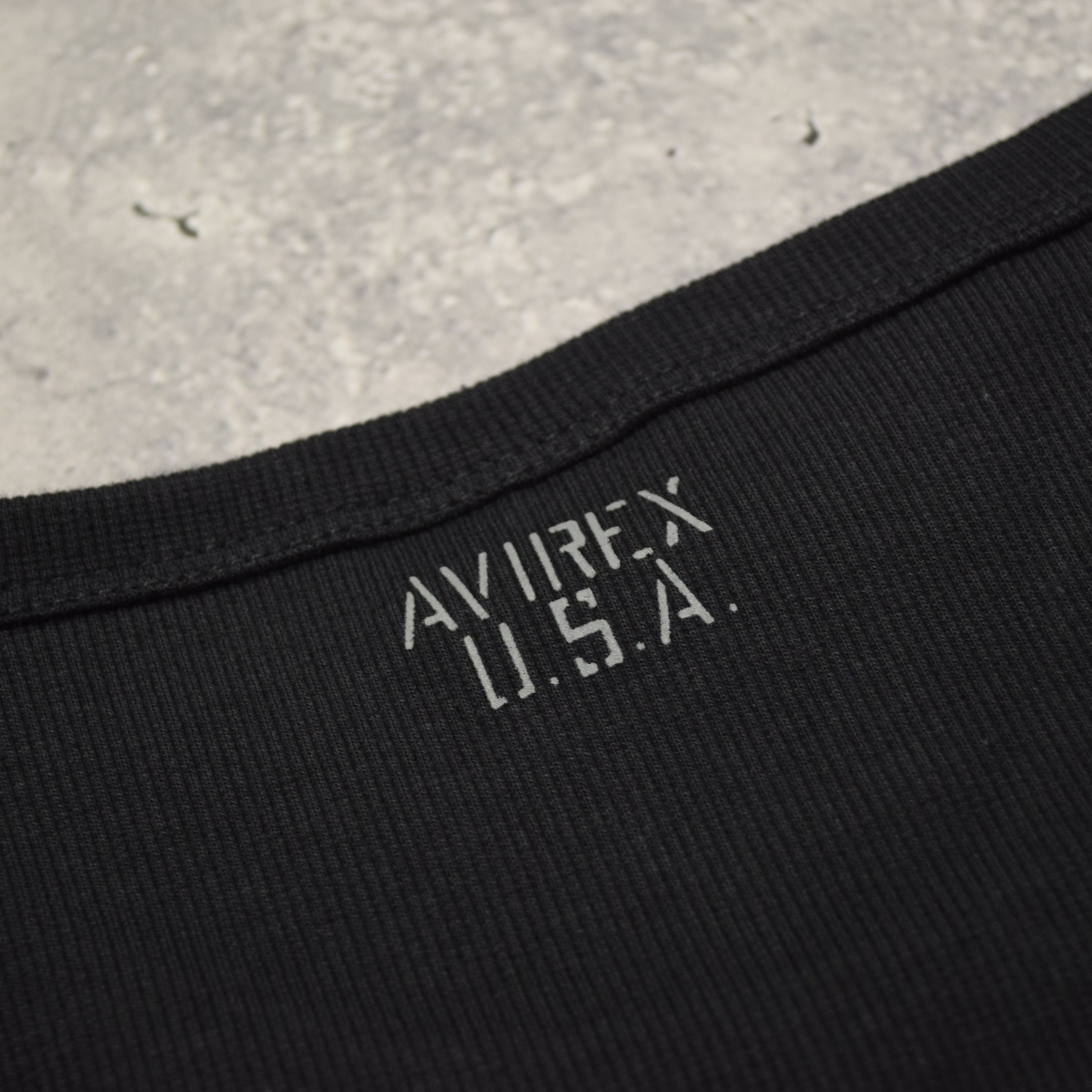 Avirex Ribbed Long Sleeve T-Shirt