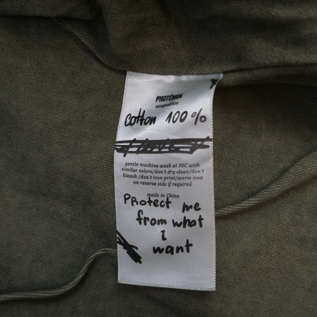 Protémoa Asymmetric Zip Cotton Jacket