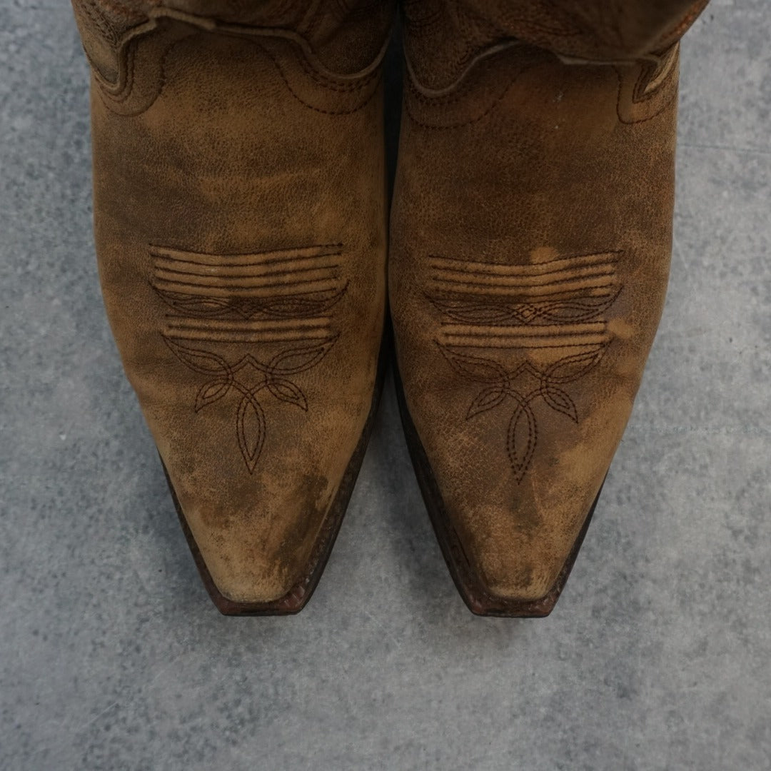 Thomas Cook Western Cowboy Embroidered Boots