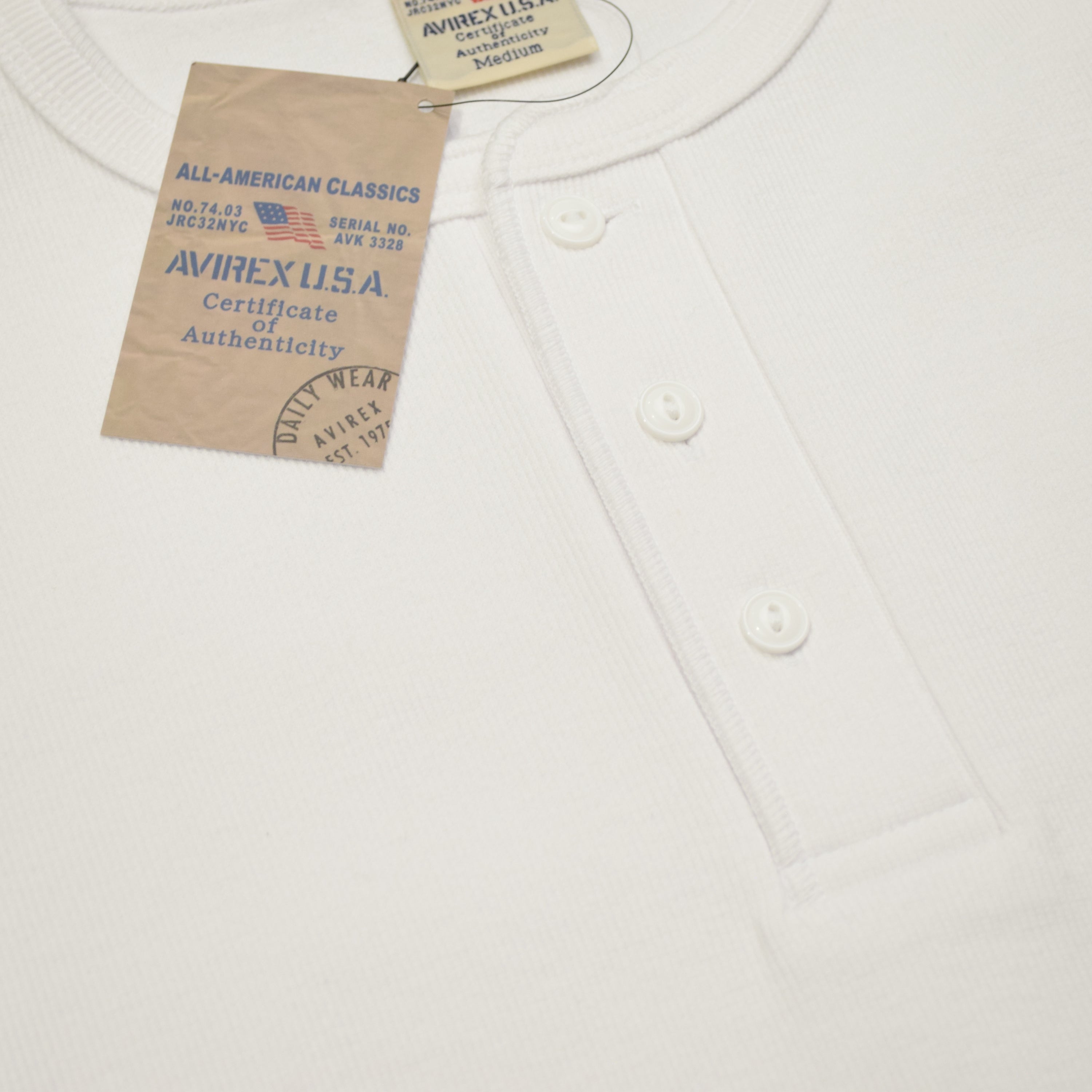 Avirex Ribbed Long Sleeve T-Shirt