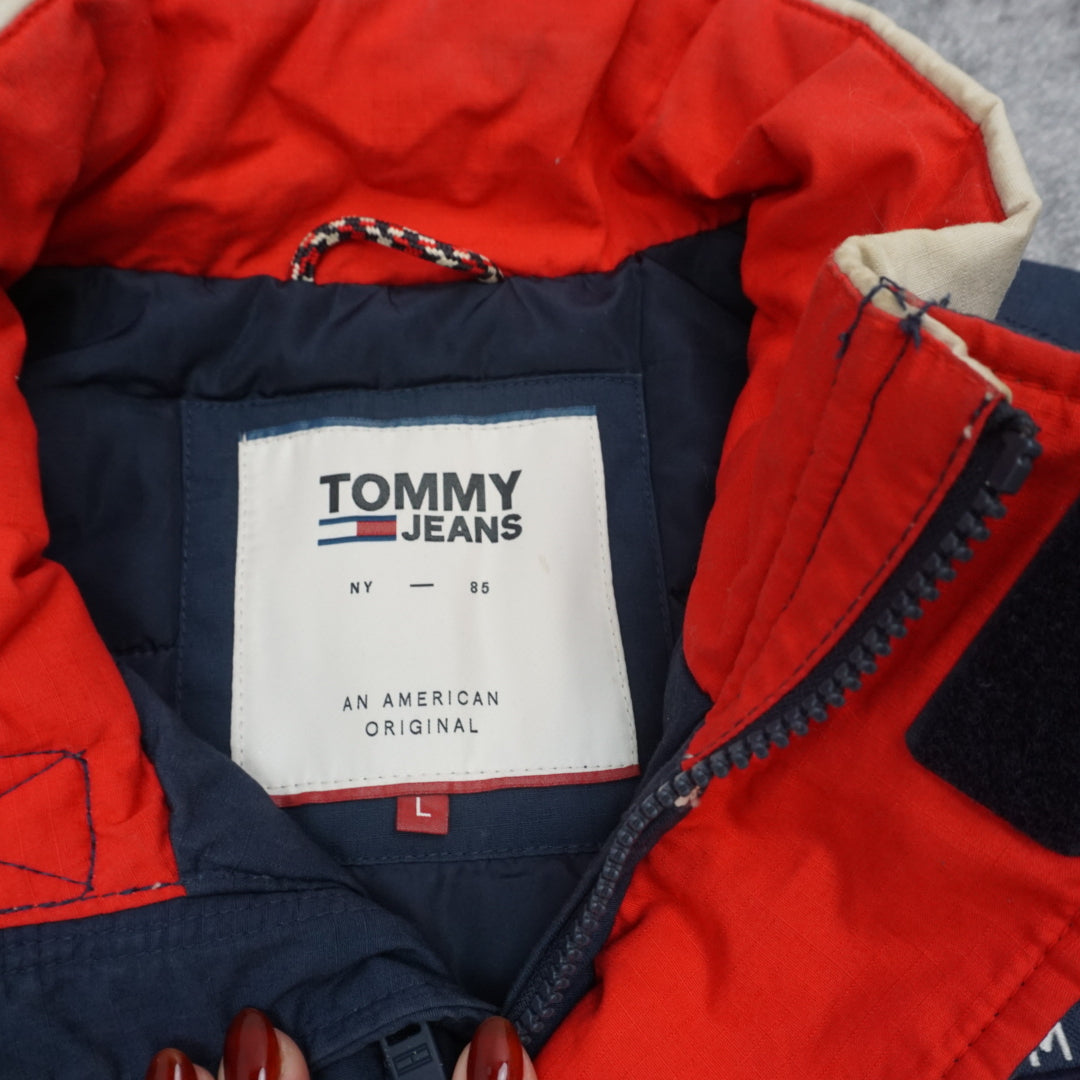 90s Tommy Jeans Color Blocked Insulated Jacket
