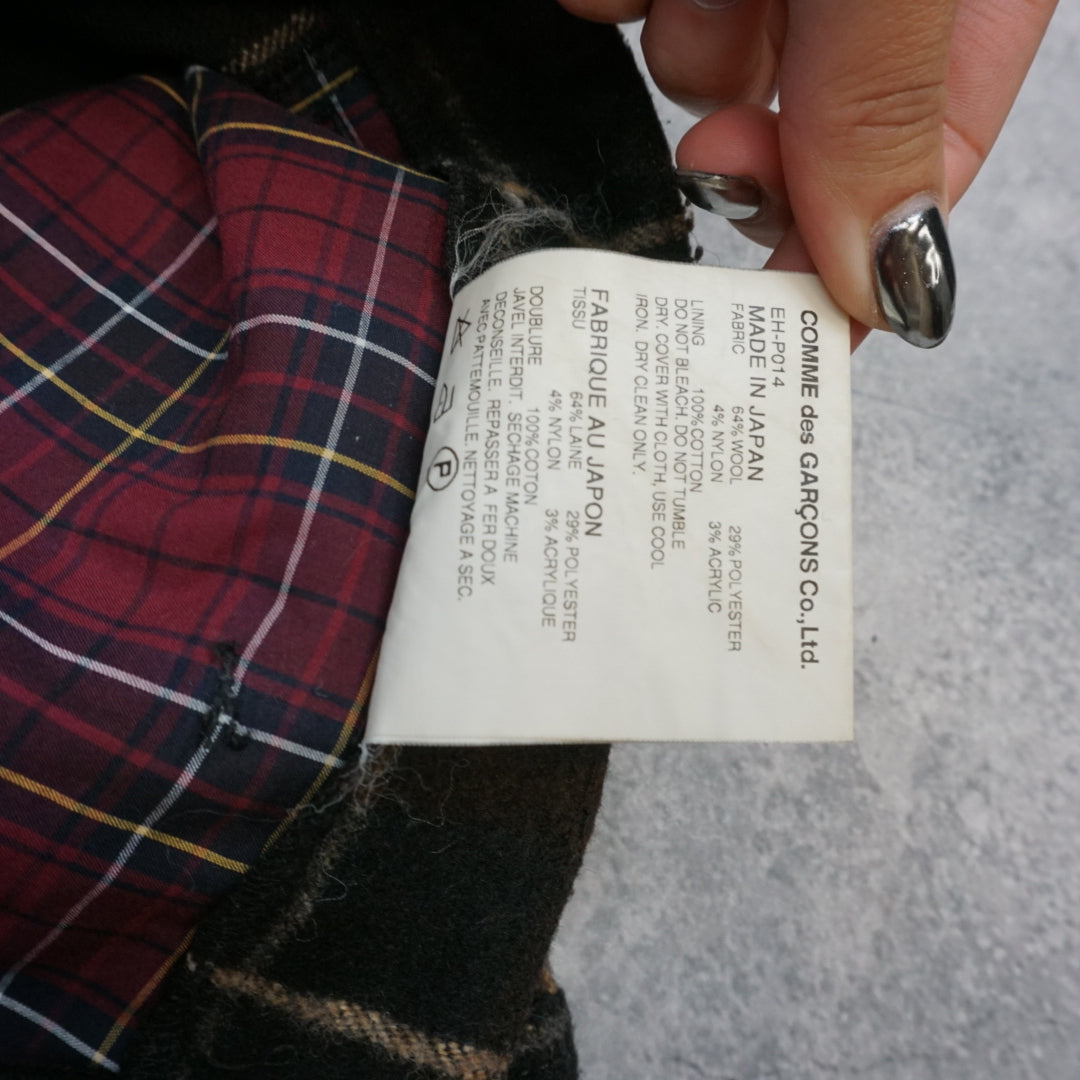 Comme des Garçons Plaid Drop Crotch Pants