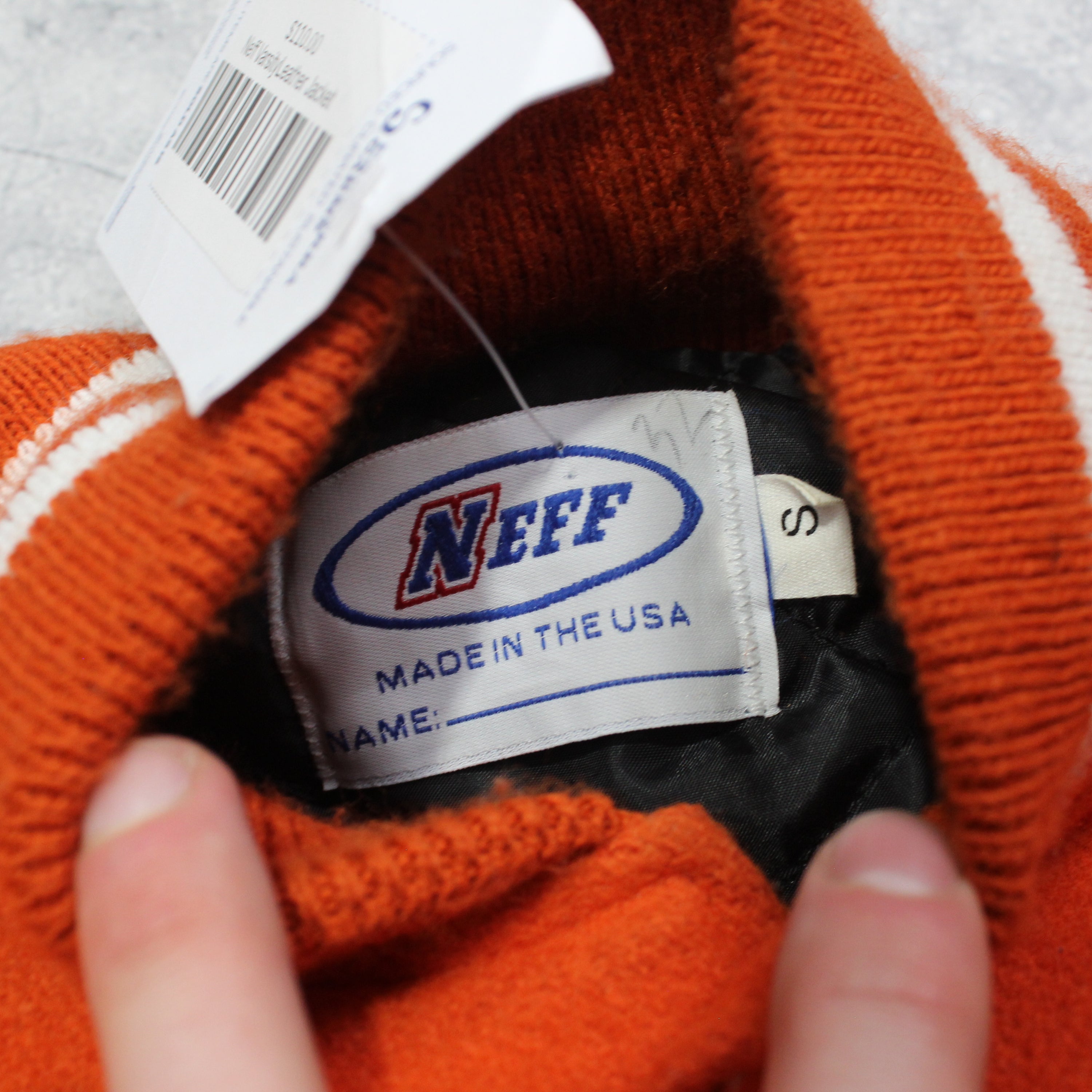2000s Neff Varsity Leather Jacket