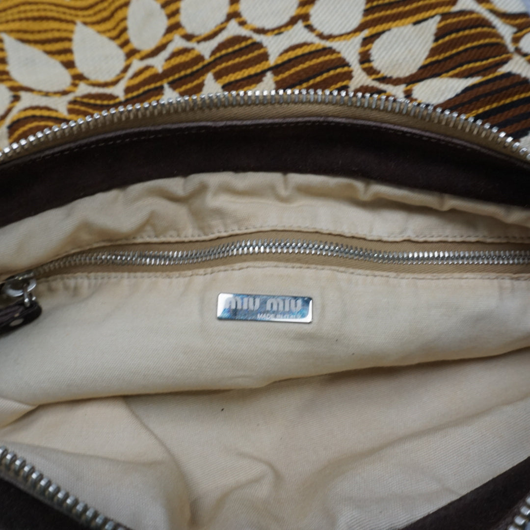 Miu Miu Woven Tote Bag