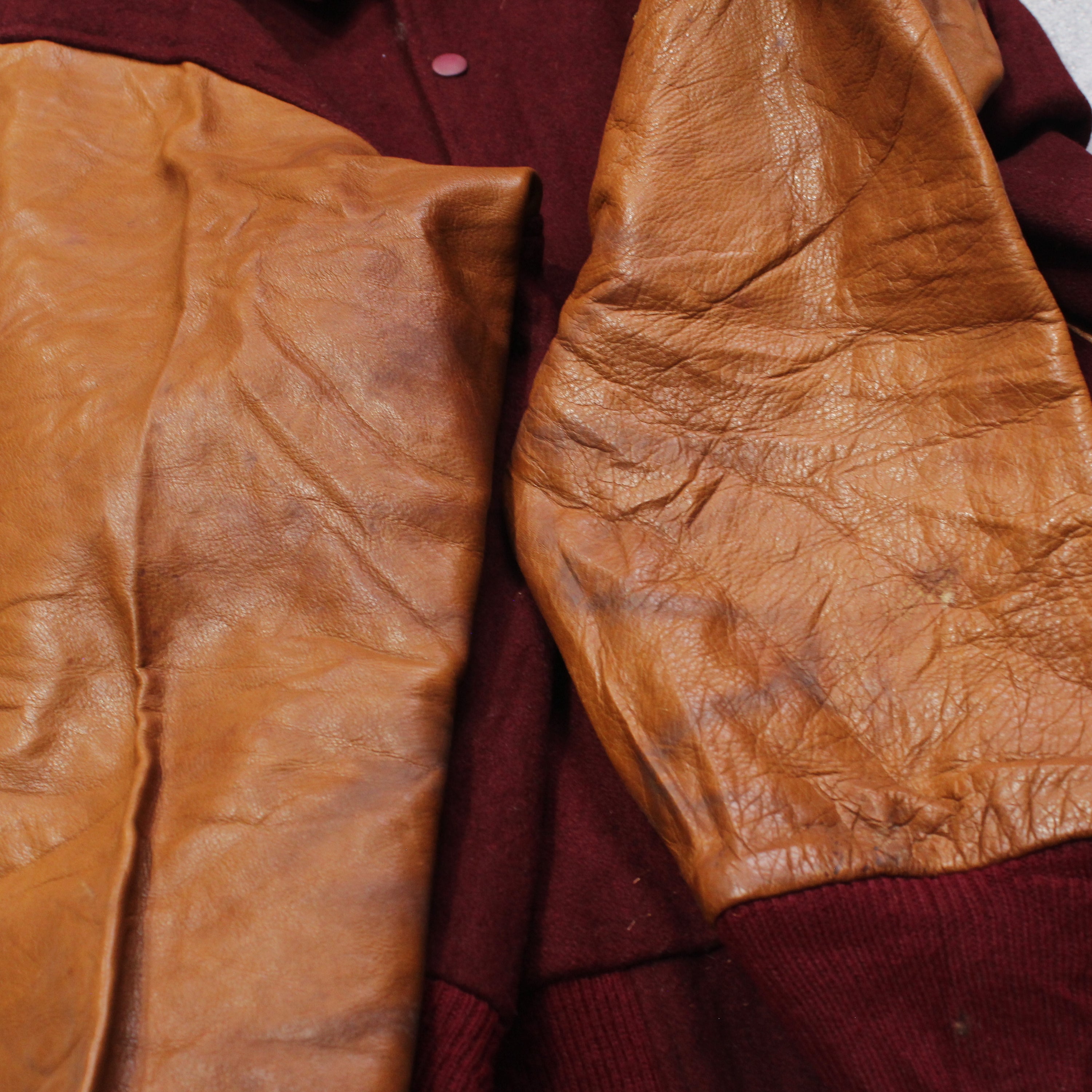 90s Varsity Leather Jacket