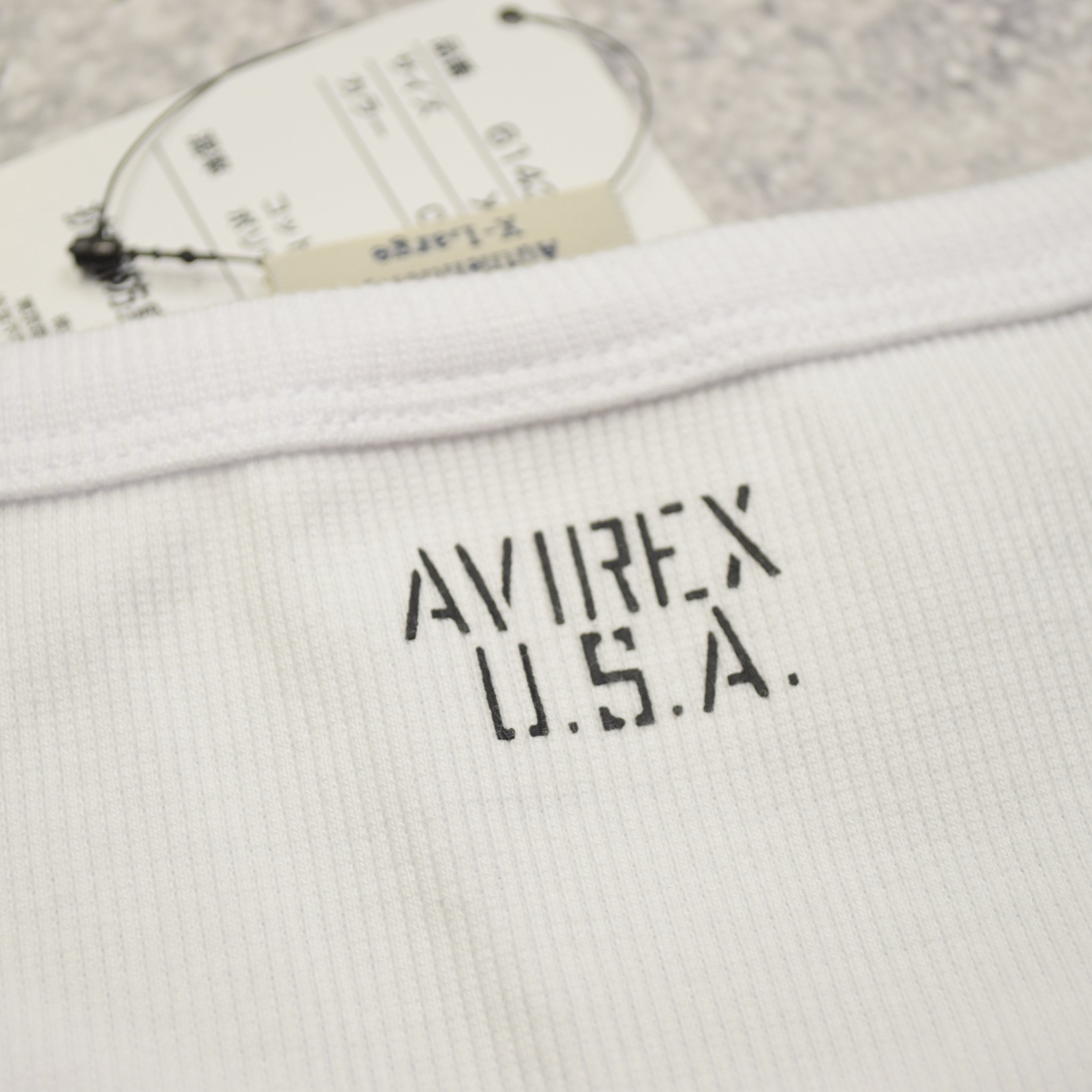 Avirex Ribbed Short Sleeve T-Shirt