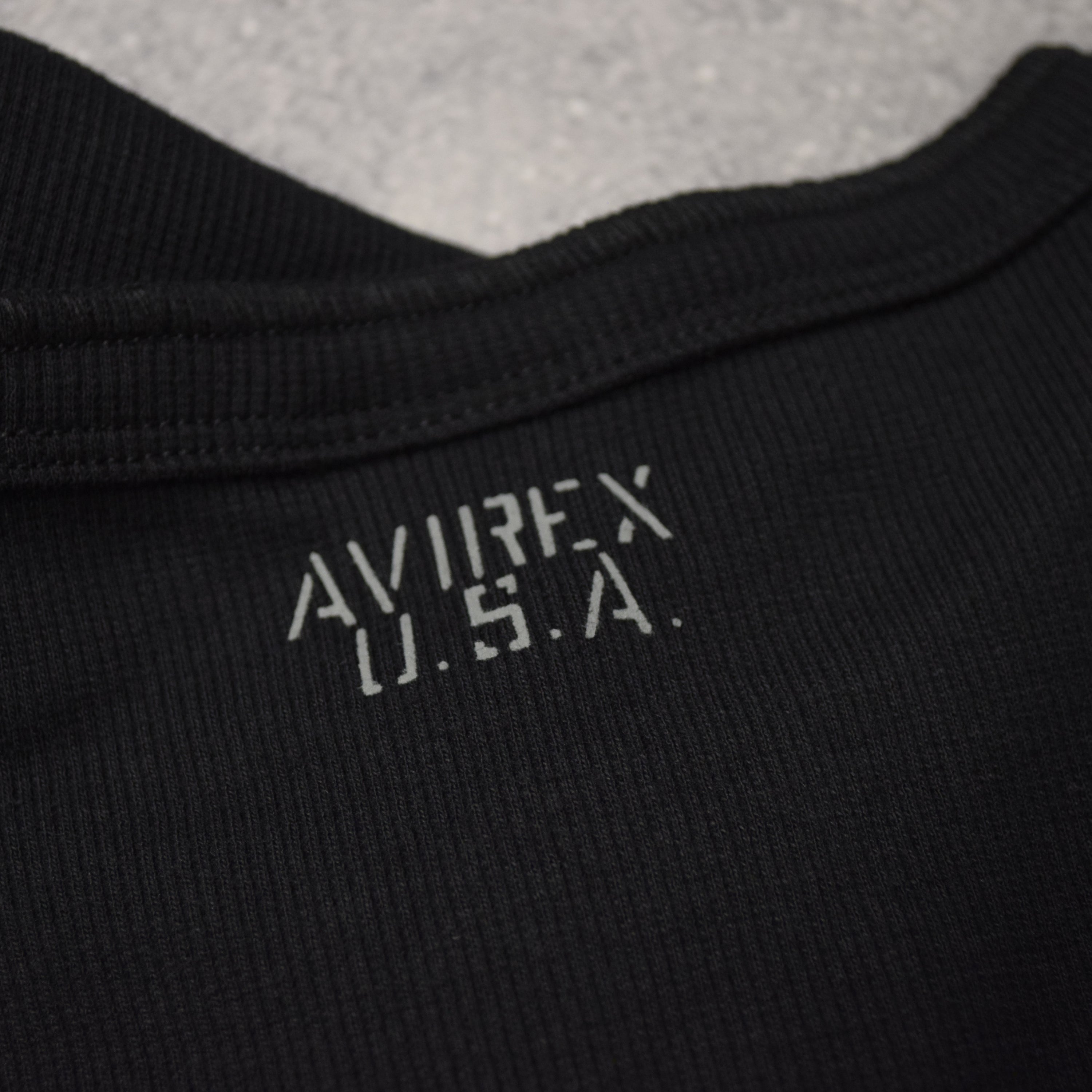 Avirex Ribbed Short Sleeve T-Shirt