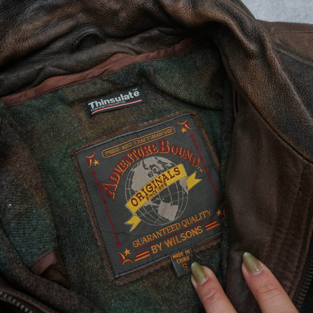 90s Wilson's Adventure Bound Leather Jacket