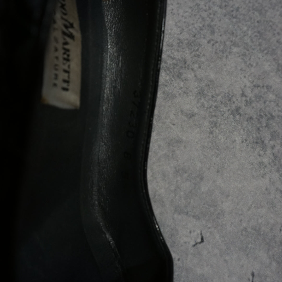 2000s Corrado Maretti Croc Embossed Kitten Heels