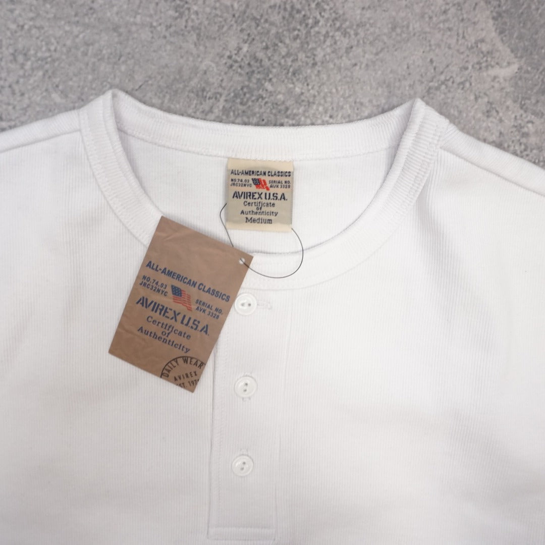 Avirex Ribbed Button Up Polo