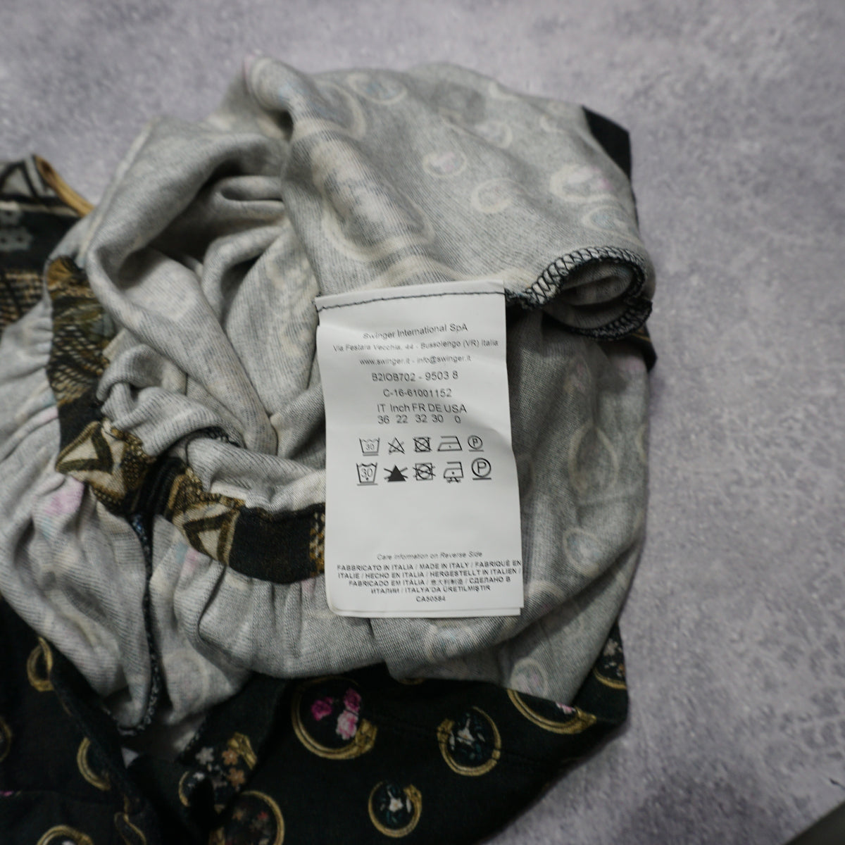 2000s Cavalli Class Patterned Assymetrical Top