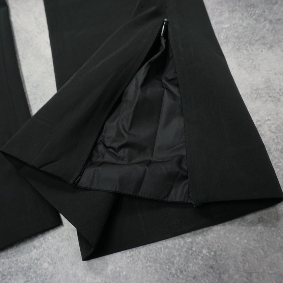 2000s Prada Zip Flare Pants