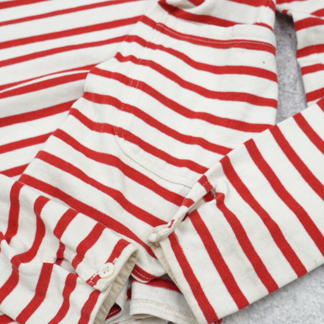 Kapital Striped Boat Neck T-Shirt