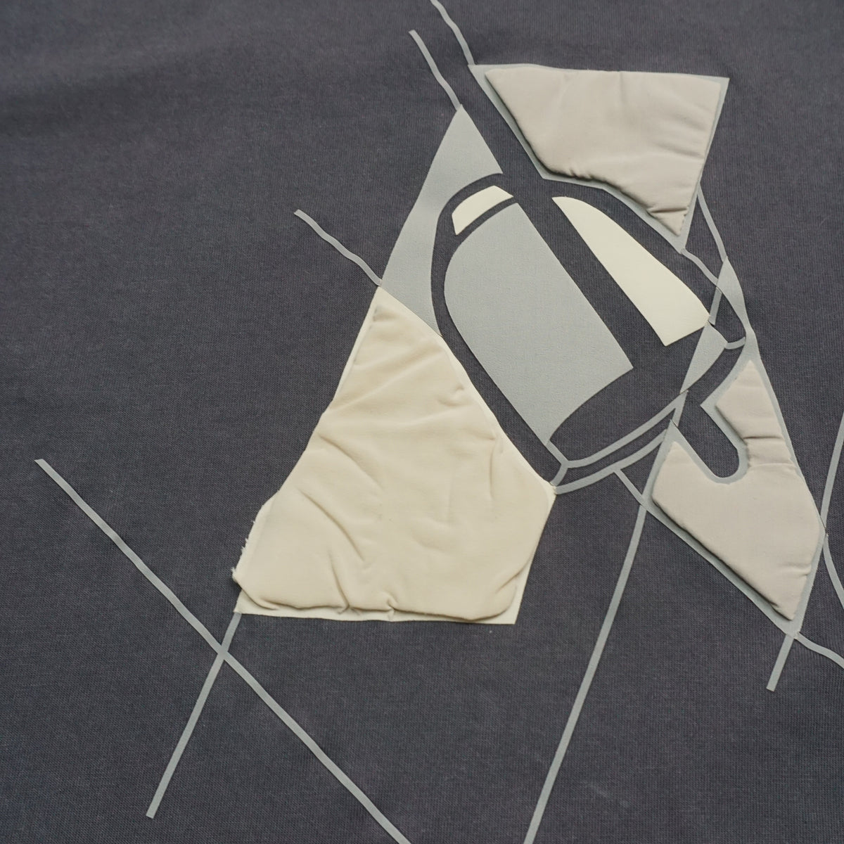 Hermes Blue Graphic Print Crew Neck T-Shirt