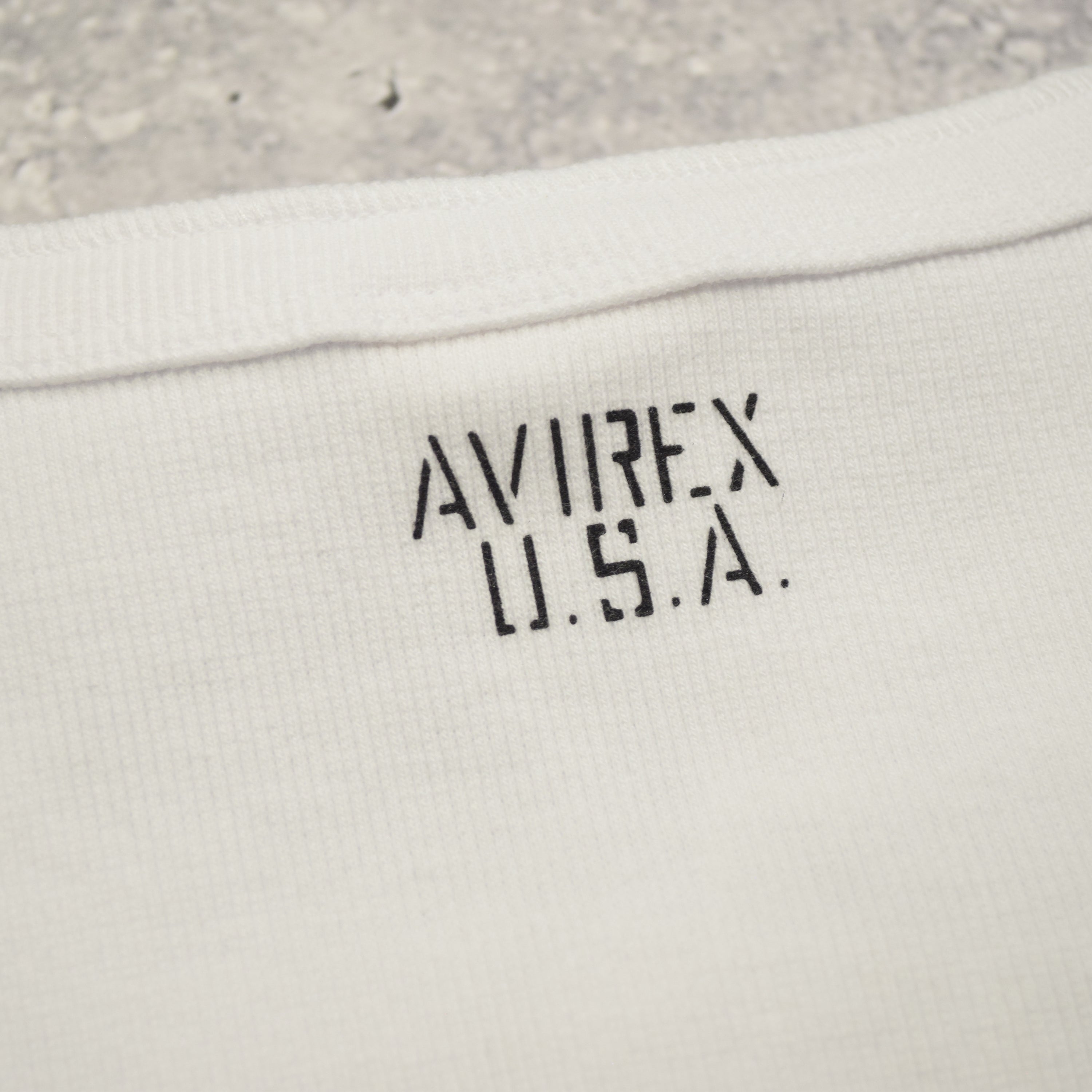 Avirex Ribbed Henley T-Shirt