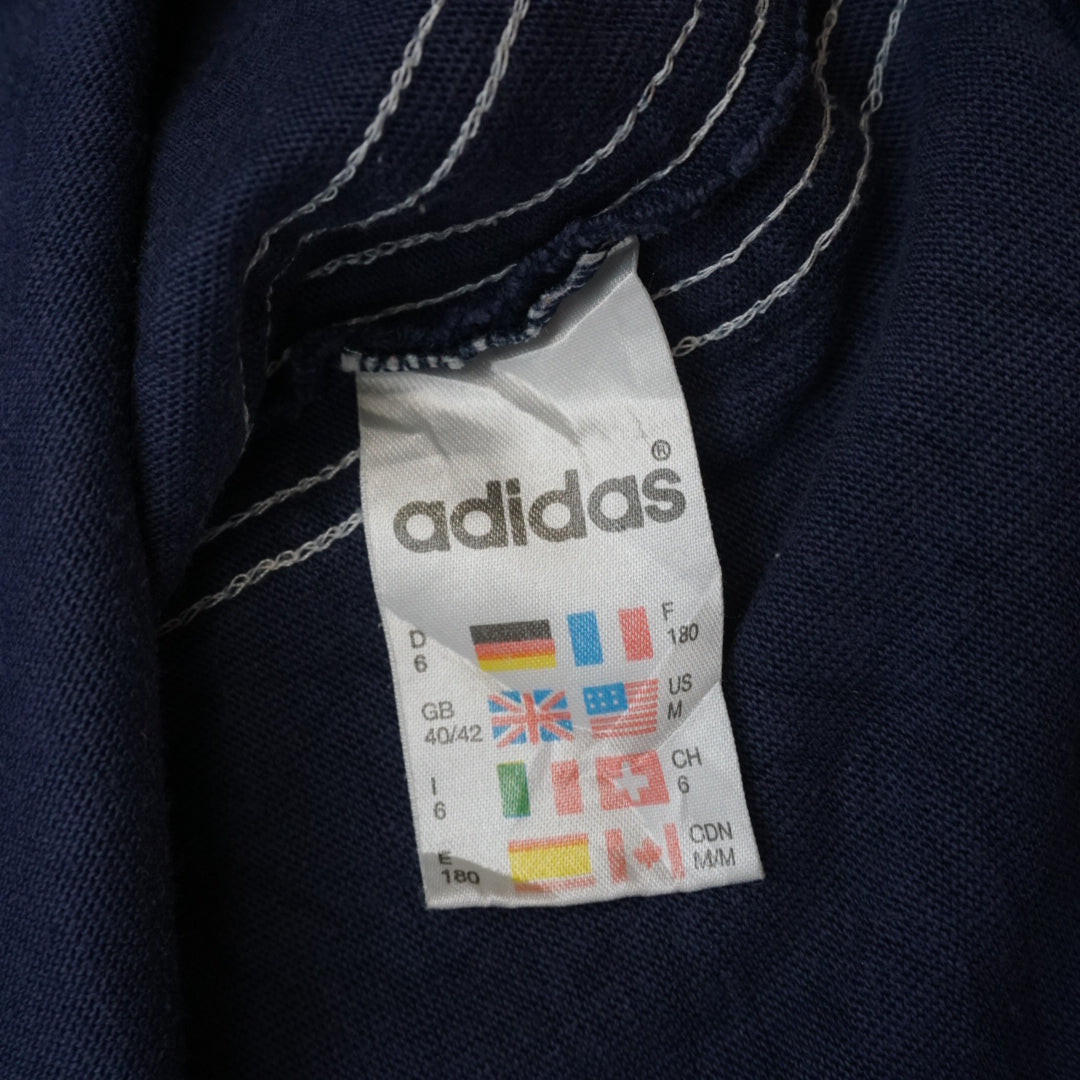 90s Adidas Henley Colour Block Sweater